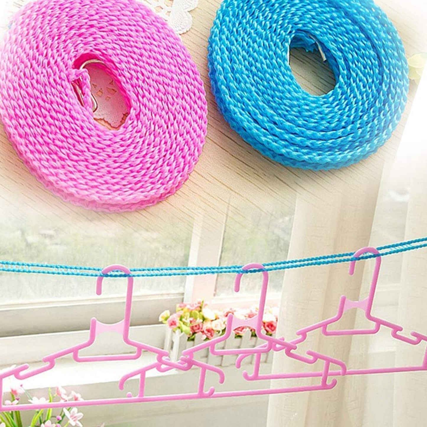 Anti-Slip Clothesline Rope – 3m Nylon, Indoor/Outdoor