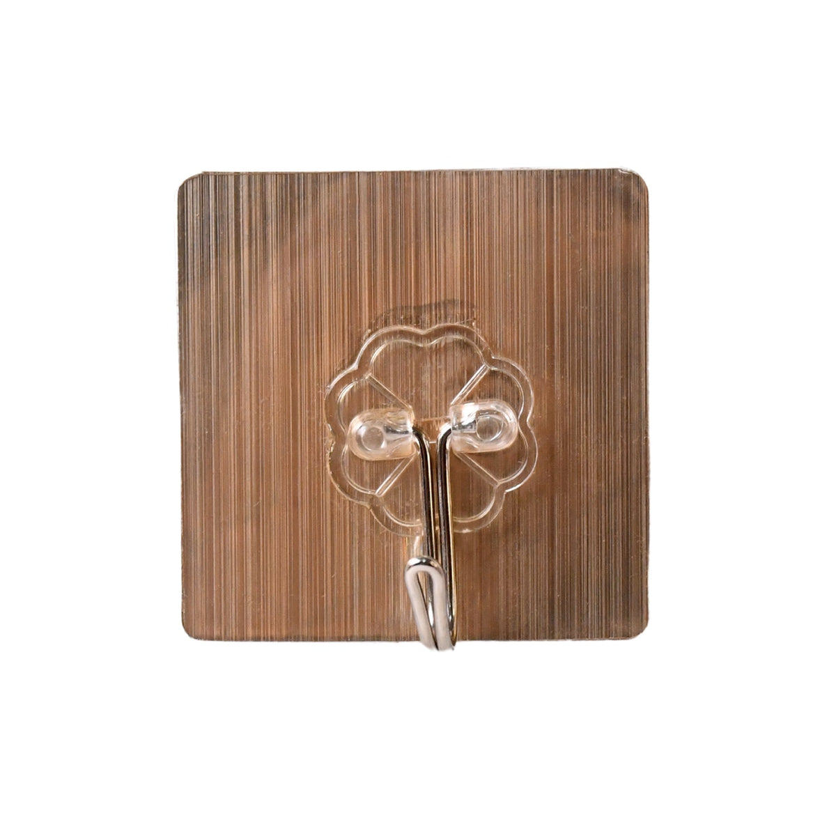 Heavy-Duty Adhesive Hook – Transparent & Strong Hold 6x6 cm