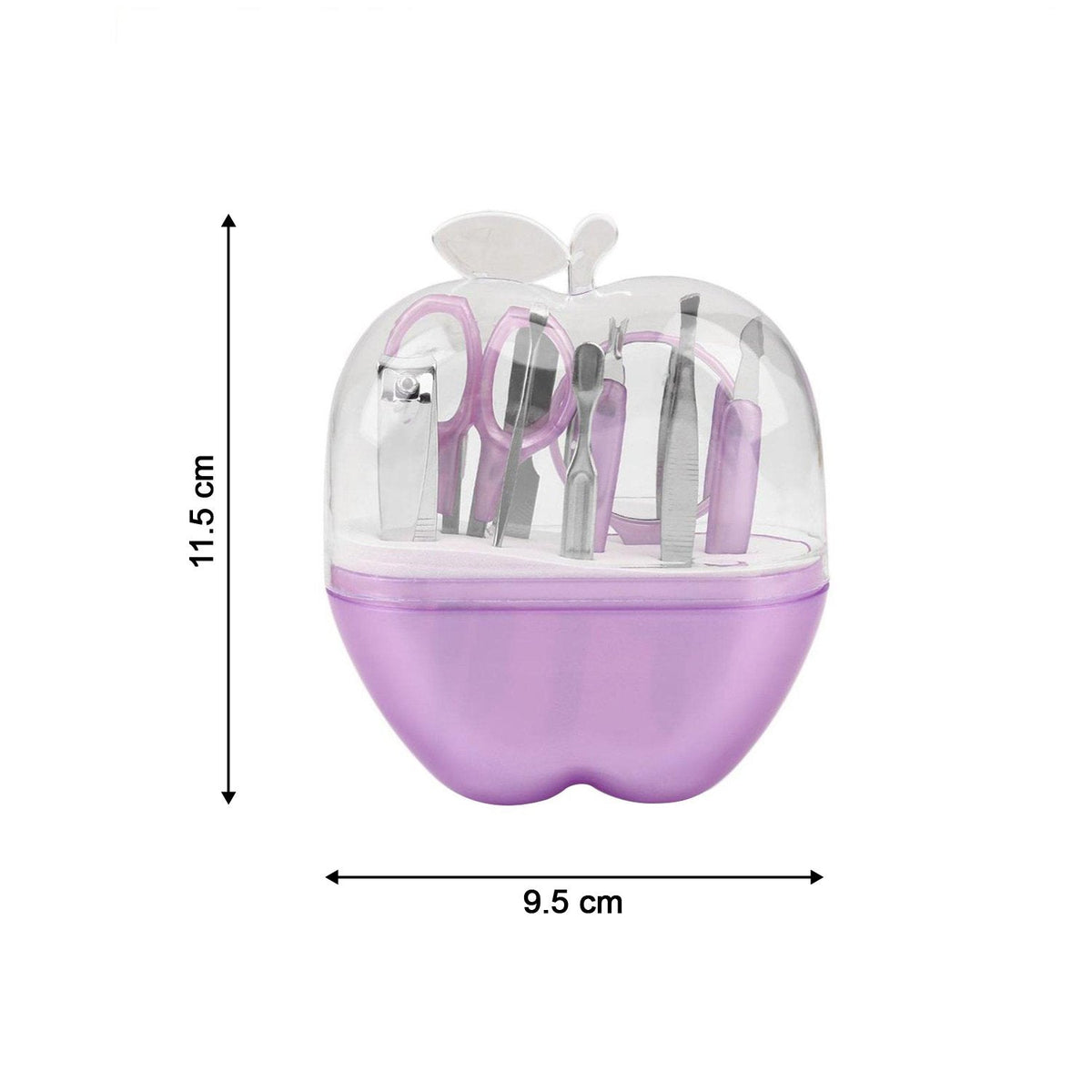 Apple Shape Manicure Set – 8-in-1 Stainless Steel Kit