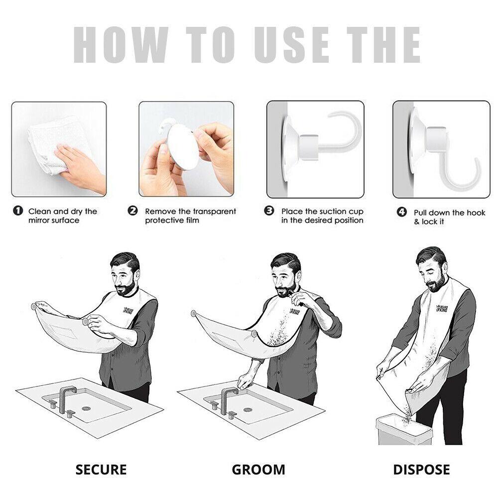 Beard Apron for No-Mess Grooming & Hair Clippings | PureBeard