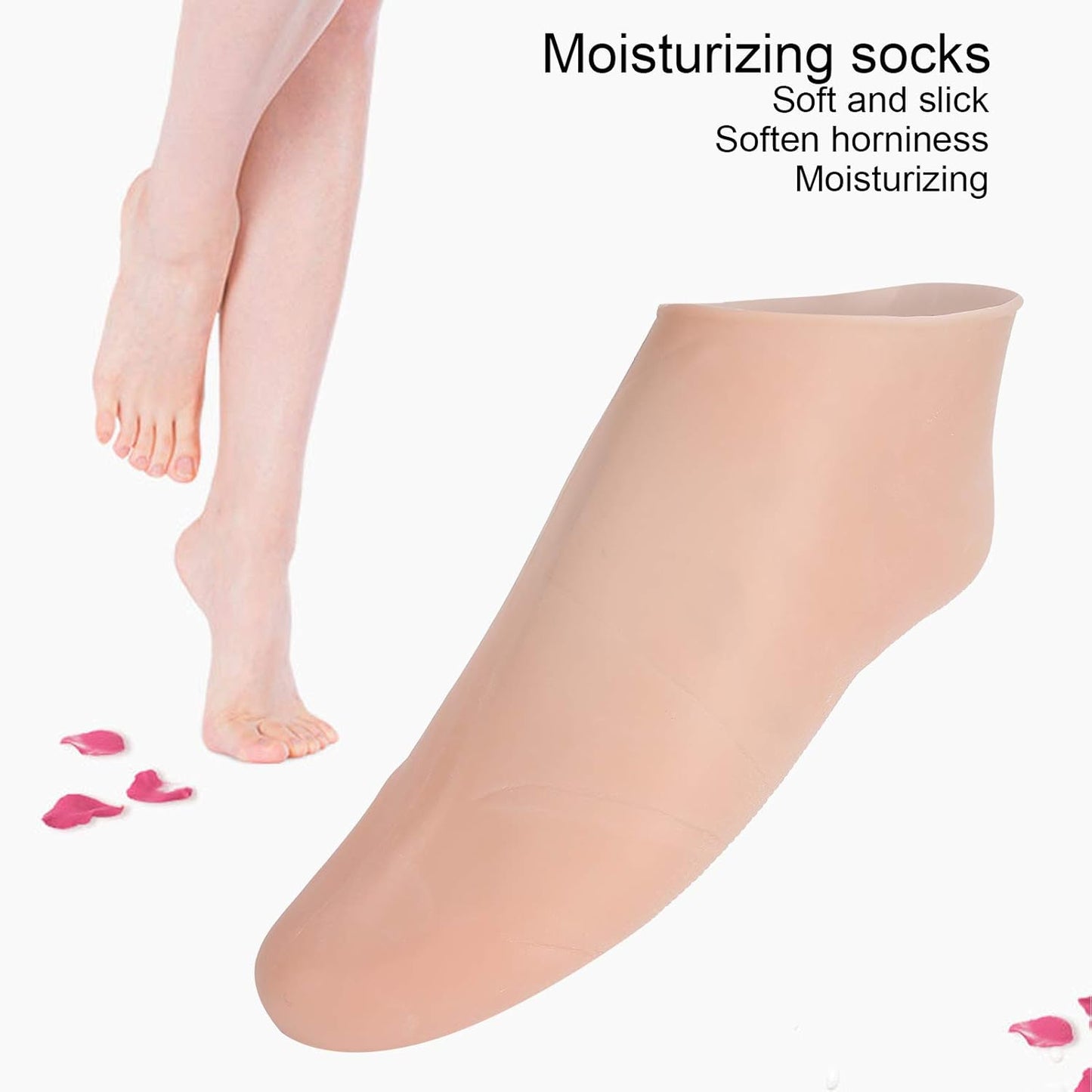 Silicone Moisturizing Socks – Softens & Repairs Dry Cracked Feet