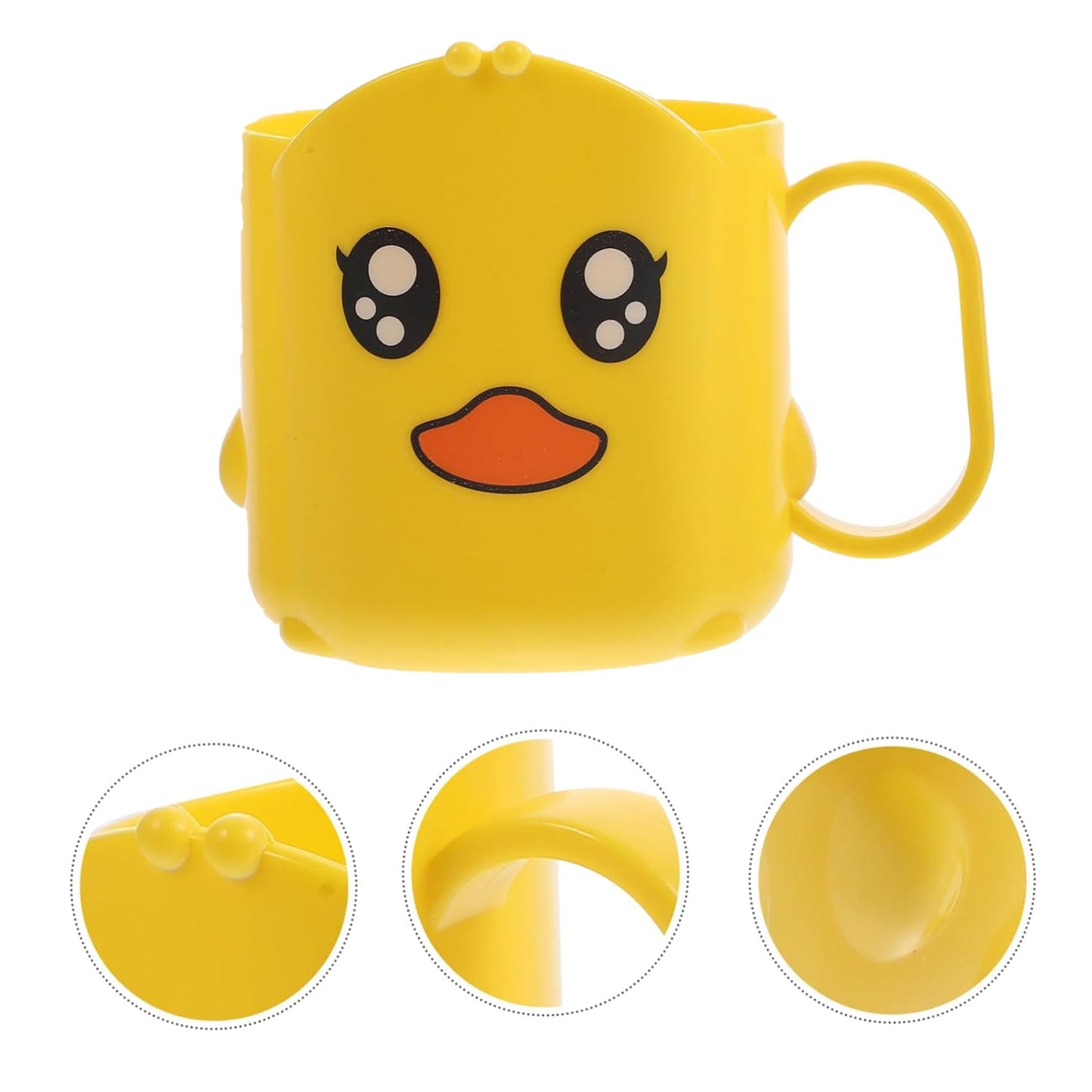 Cartoon Plastic Toothbrush Cup – Durable & Lightweight | Mini Bubbles