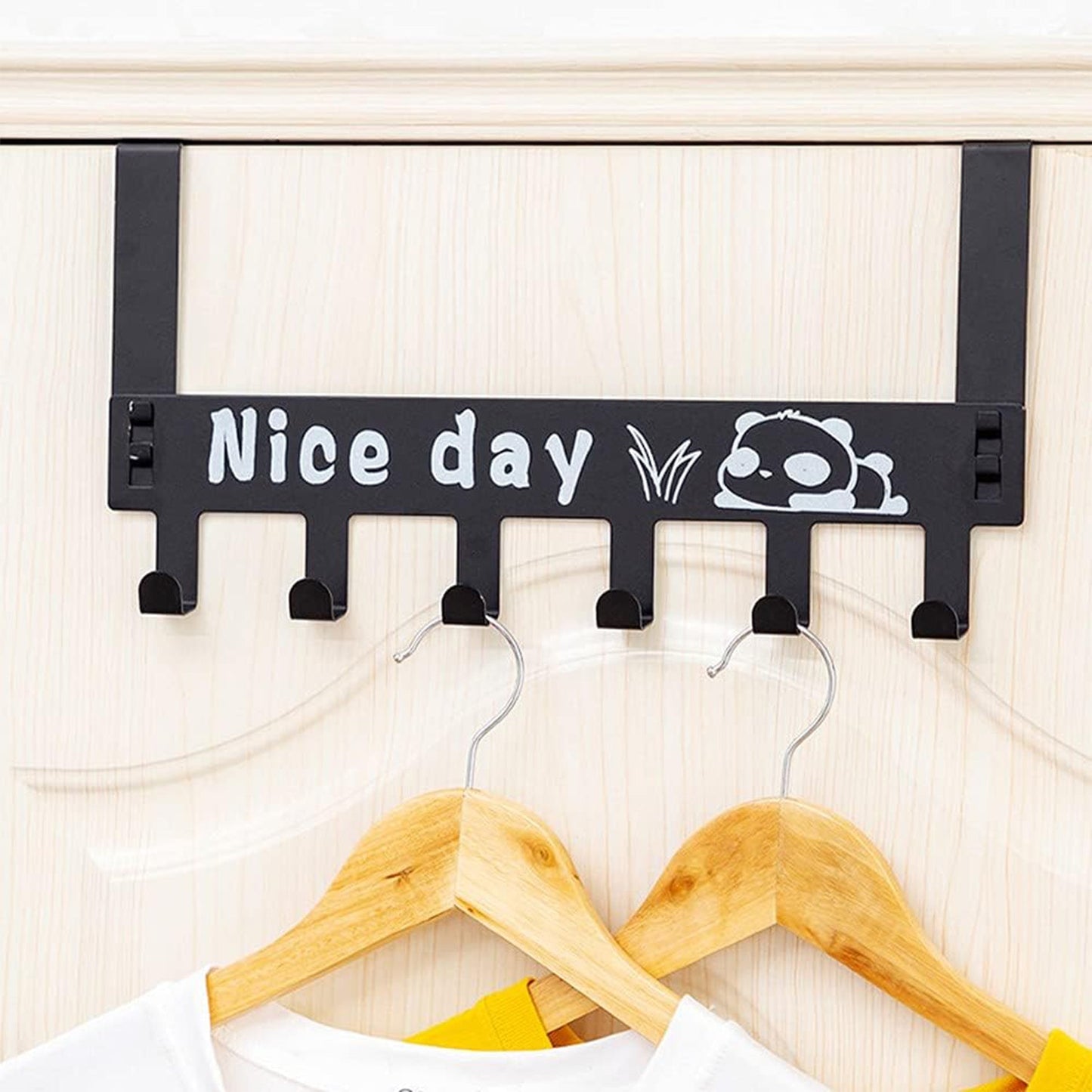 Heavy-Duty Over Door Hook Rack – Carbon Steel