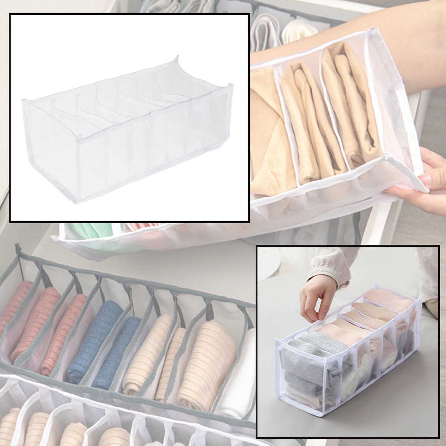 Stay Organized Laundry 7 Section Bag – Clothes Sorting