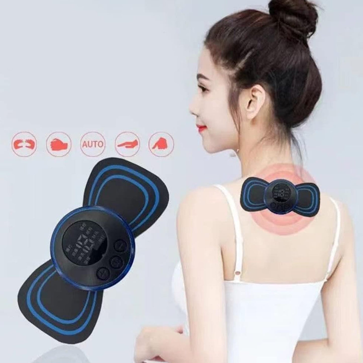 Portable Neck Massager – USB Rechargeable EMS | Velvet Wellness