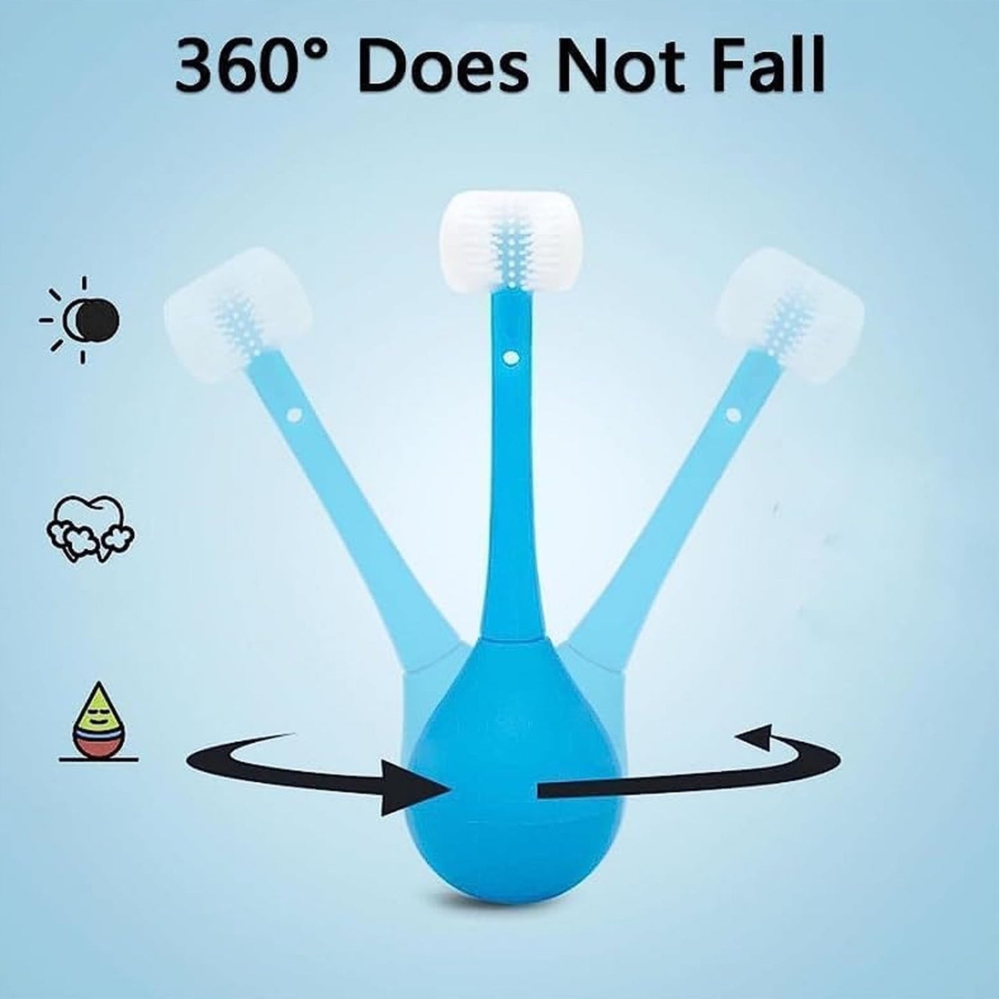 Kids 3-Sided Toothbrush – Gentle Silicone Head for Ages 2-12 | MintGuard