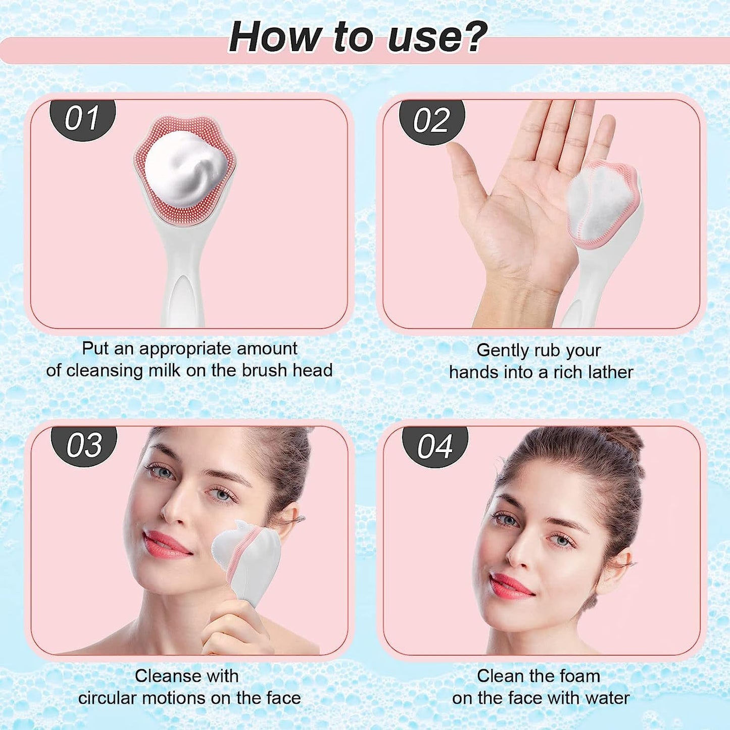 Silicone Face Scrubber – Gentle Exfoliation & Cleansing