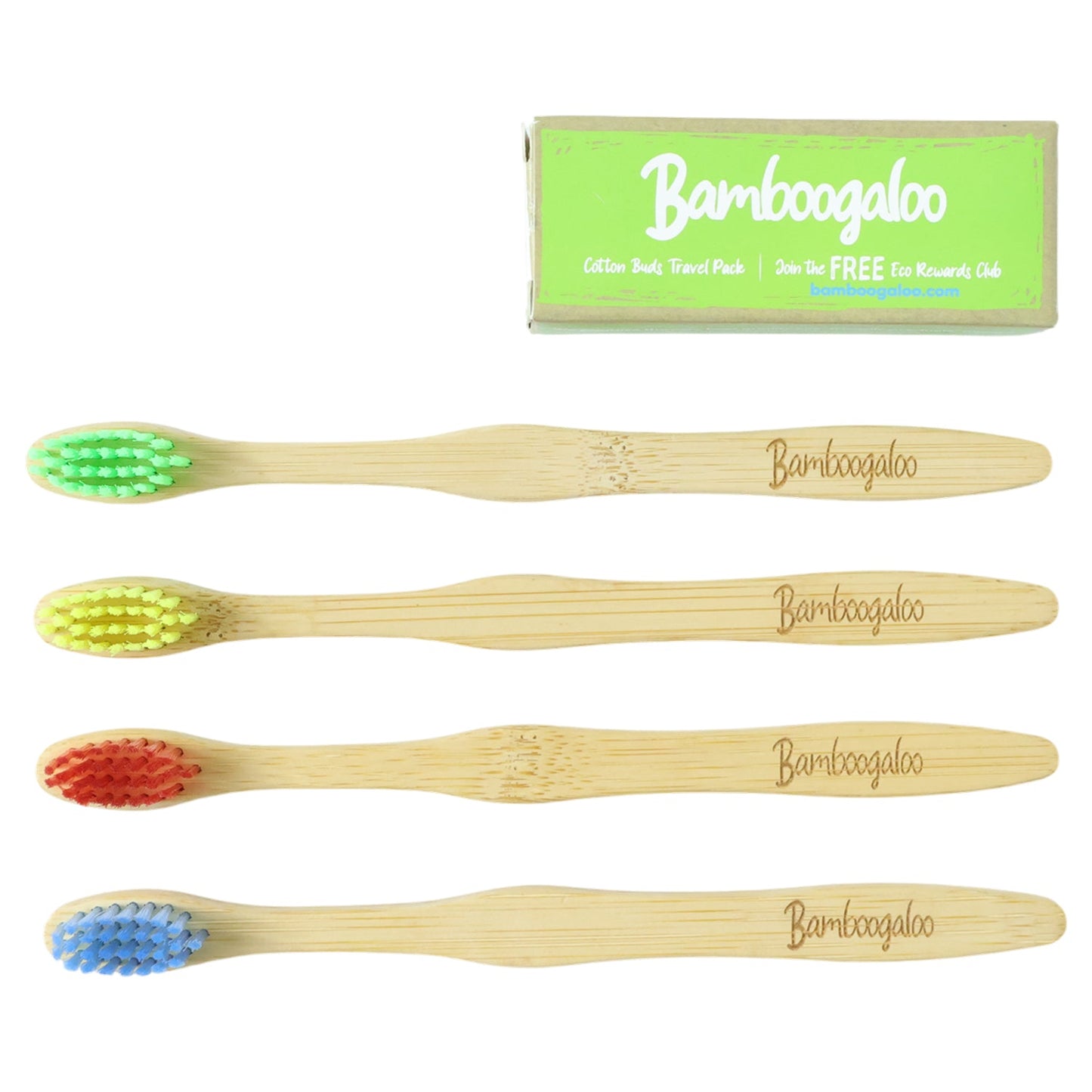 Bamboo Toothbrush Set for Adults – Soft Bristles, Pack of 4
