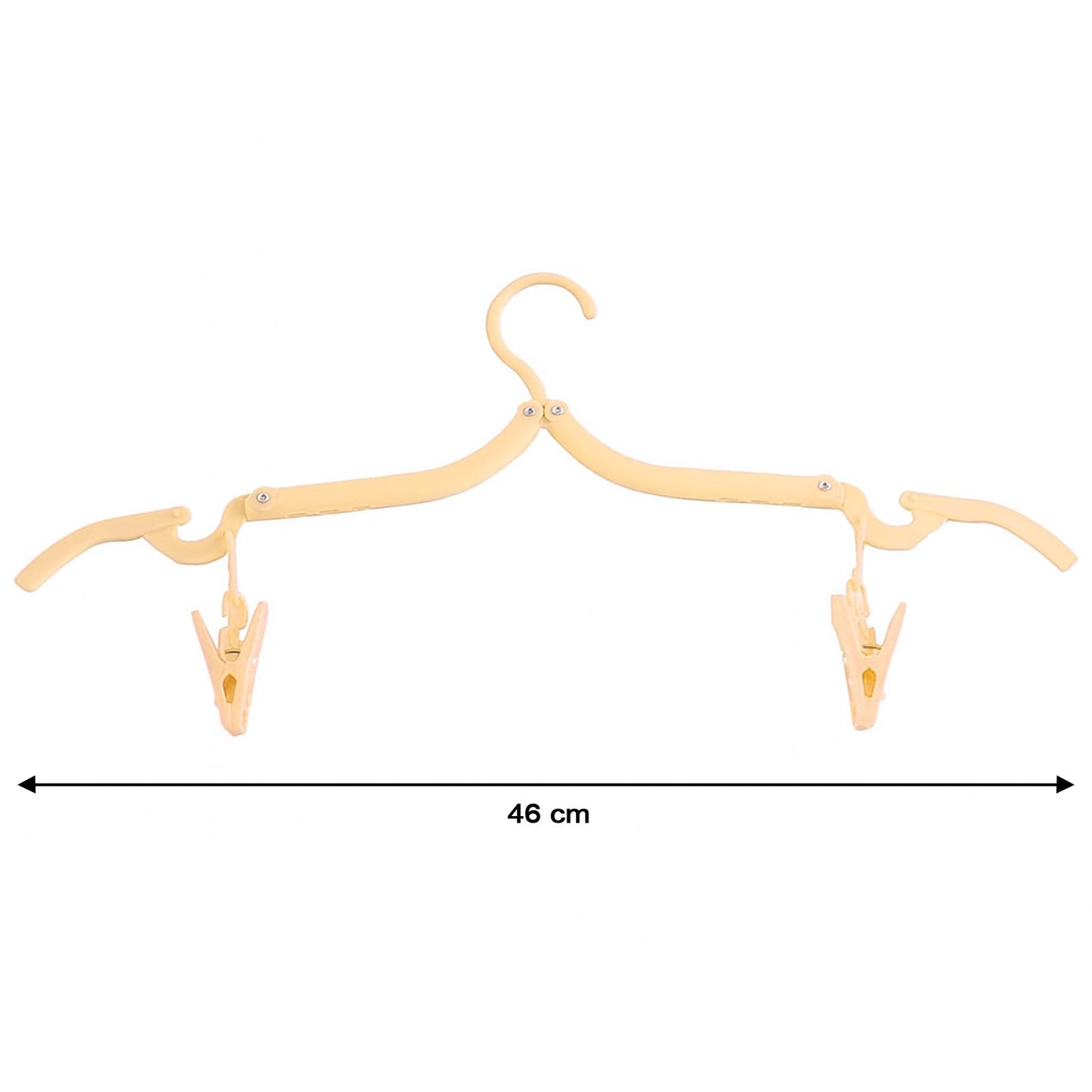 Adjustable Folding Clothes Hanger with Clips for Versatile
