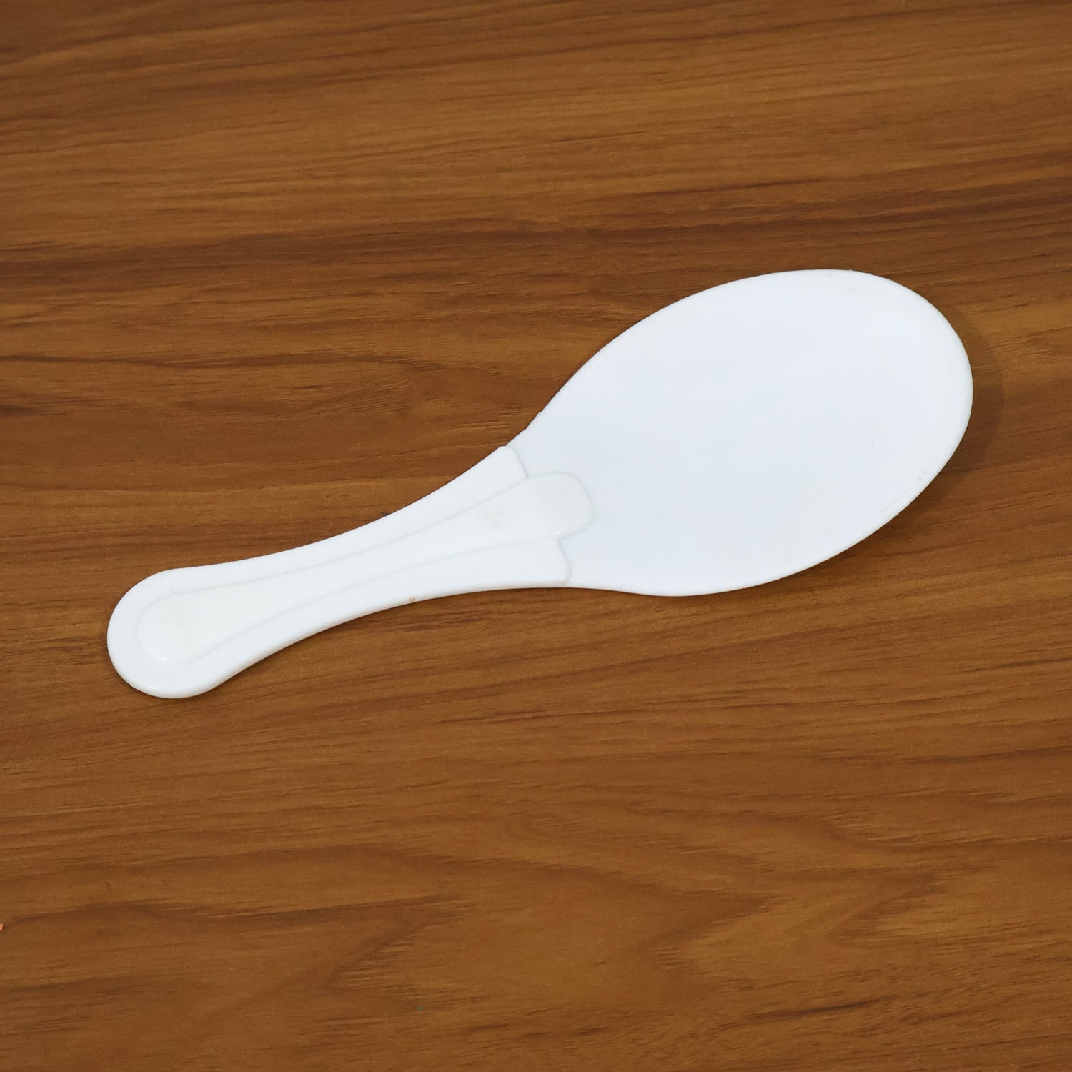 Flexible plastic rice paddle safe for non-stick cookware