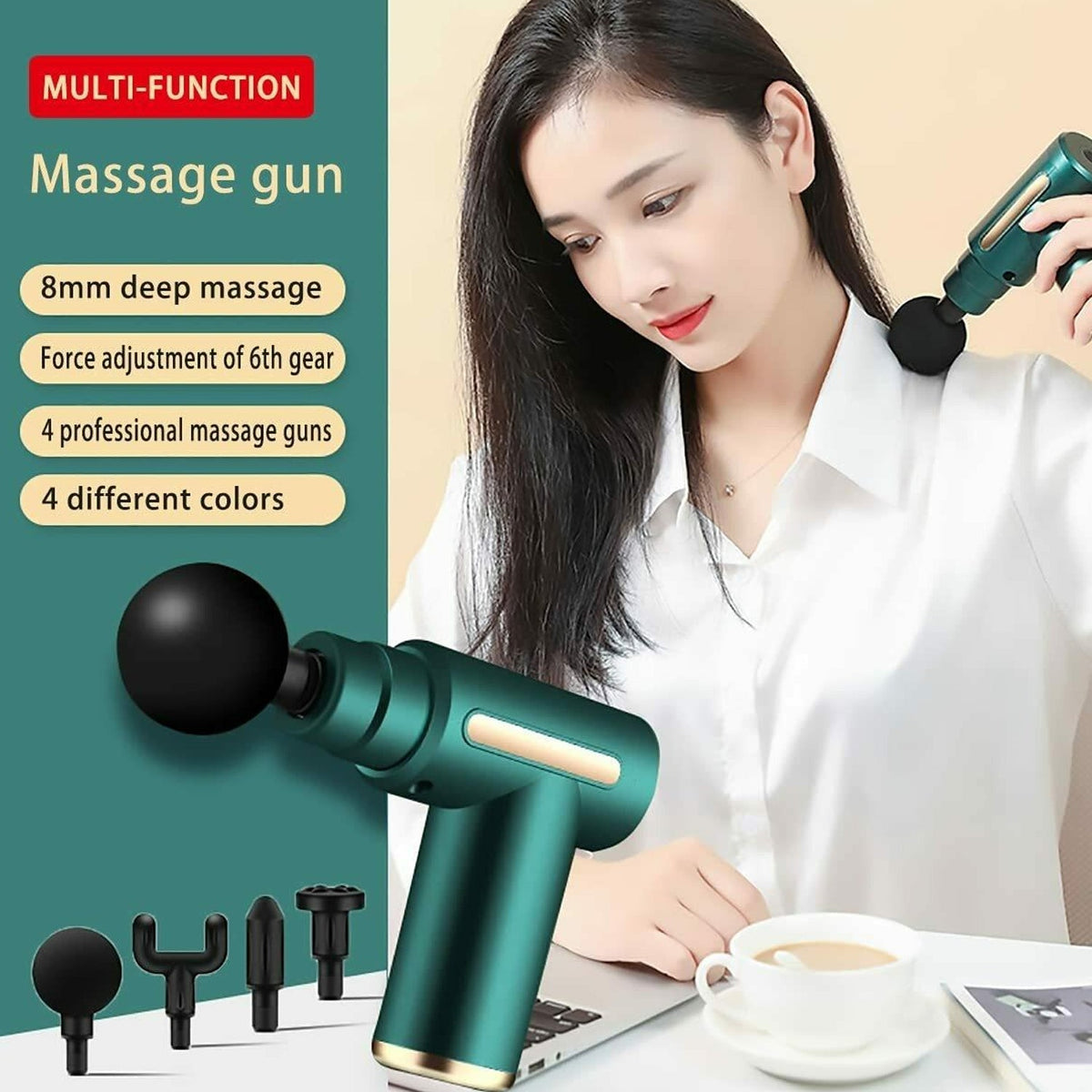 Deep Tissue Massager – Cordless for Muscle Pain Relief