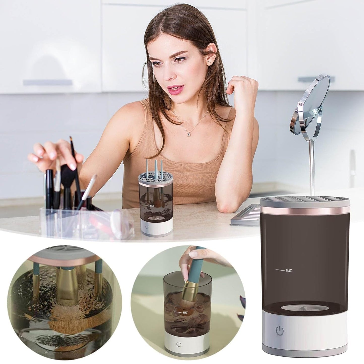 Automatic Makeup Brush Cleaner – Fast & Hygienic | BeautyBare