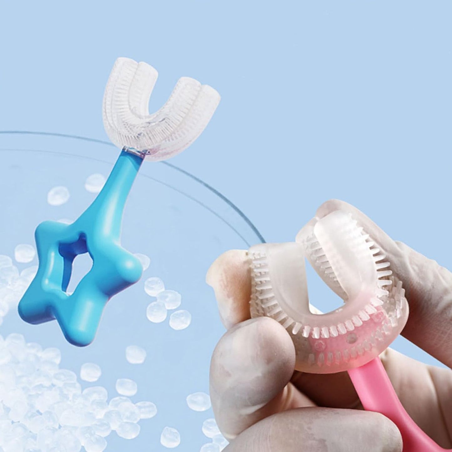 Kids U-Shape Toothbrush – Soft Silicone for Gentle Brushing | MintGuard