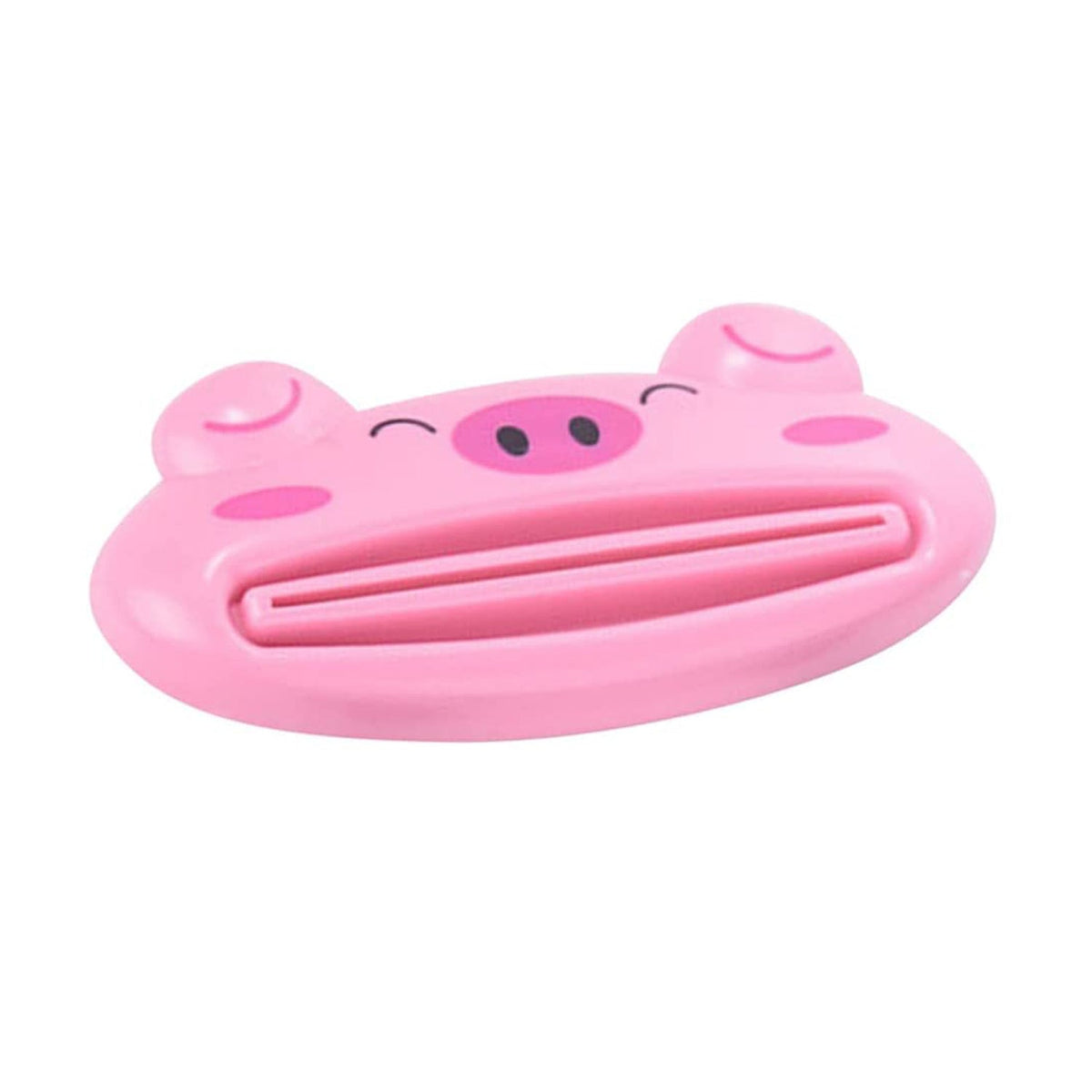 Foldable home office lap desk with a small pink pig tube squeezer in view.