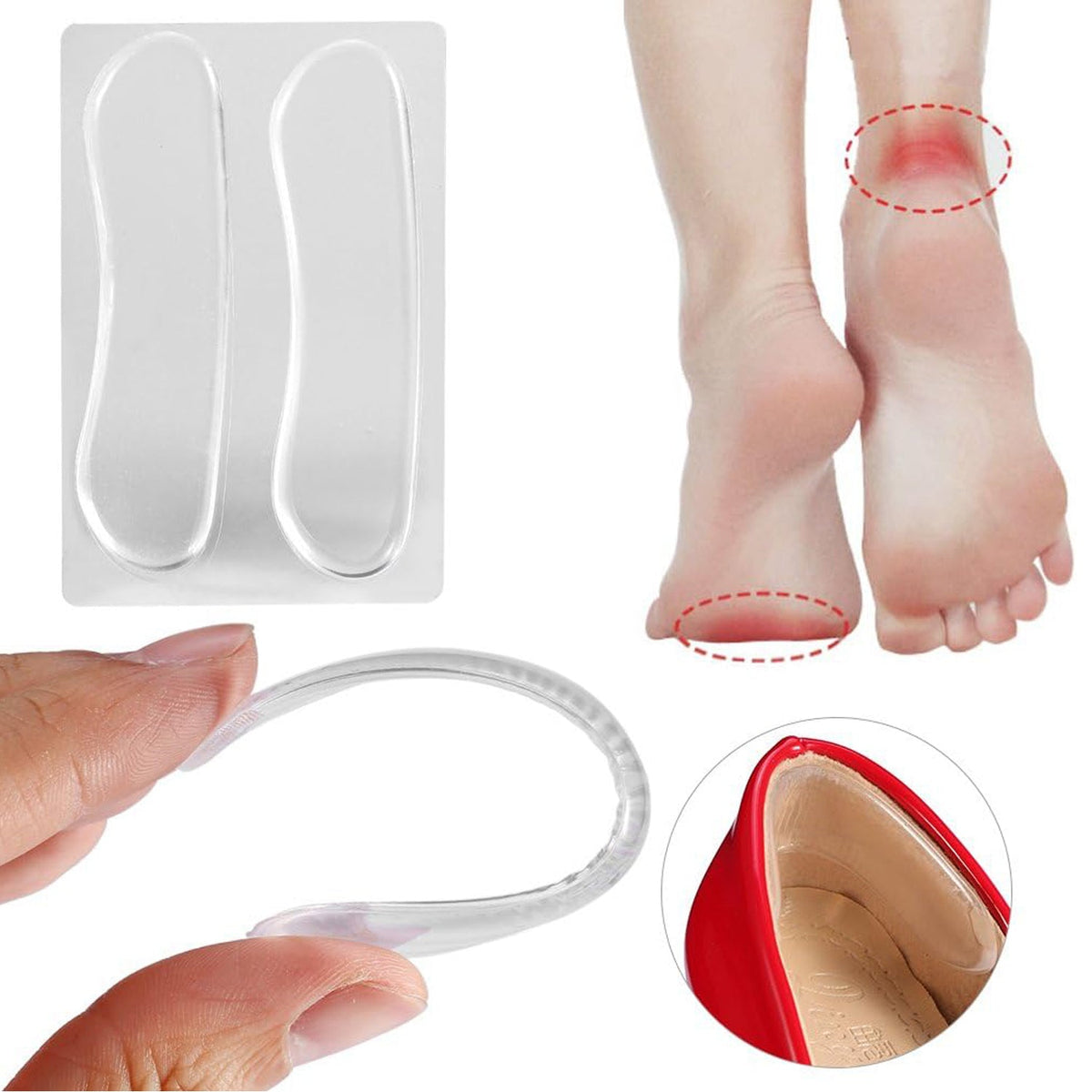 Shoe Heel Protectors – Anti-Blister Cushion Pads