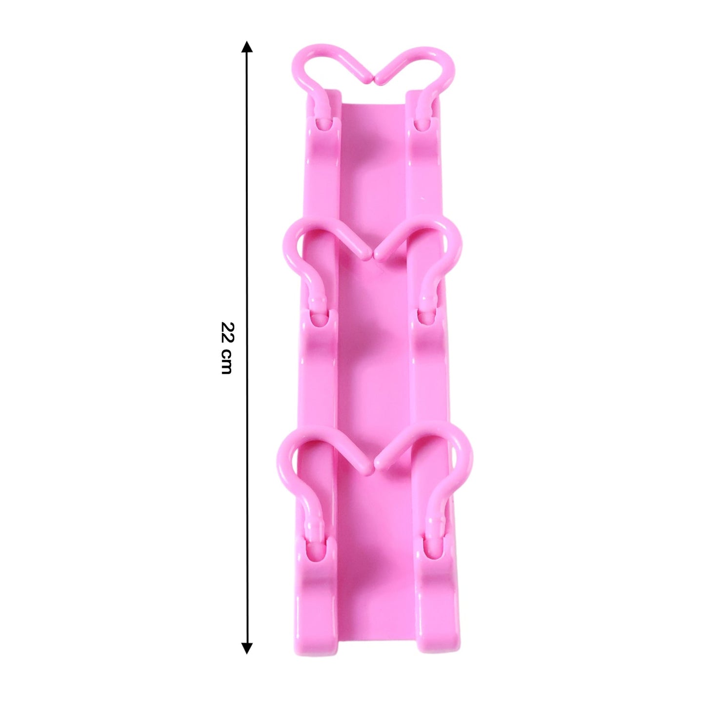 All-in-One Hanging Organizer – Durable Pink Hooks