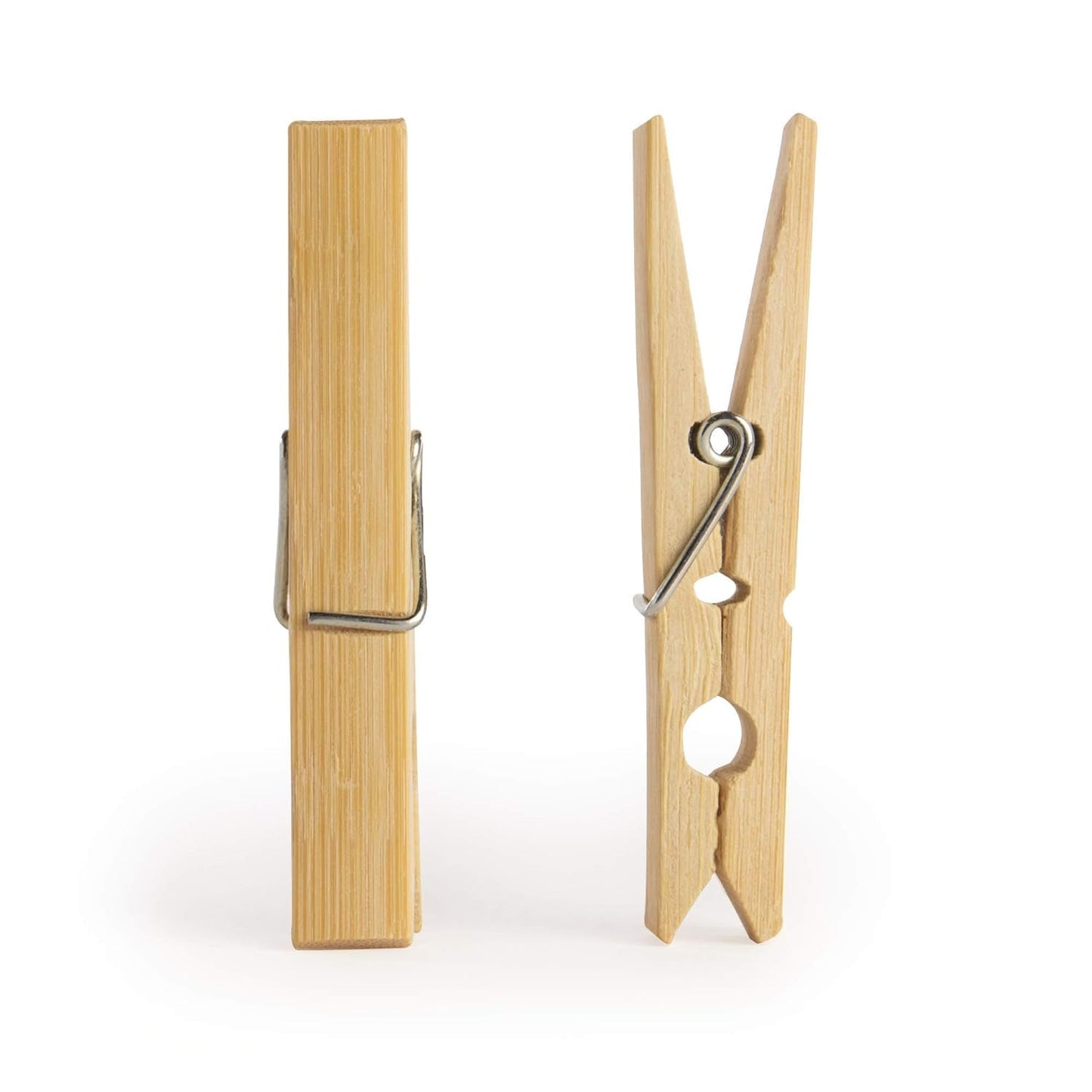 Heavy-Duty Bamboo Cloth Clips – Wooden Pegs (10 Pcs)