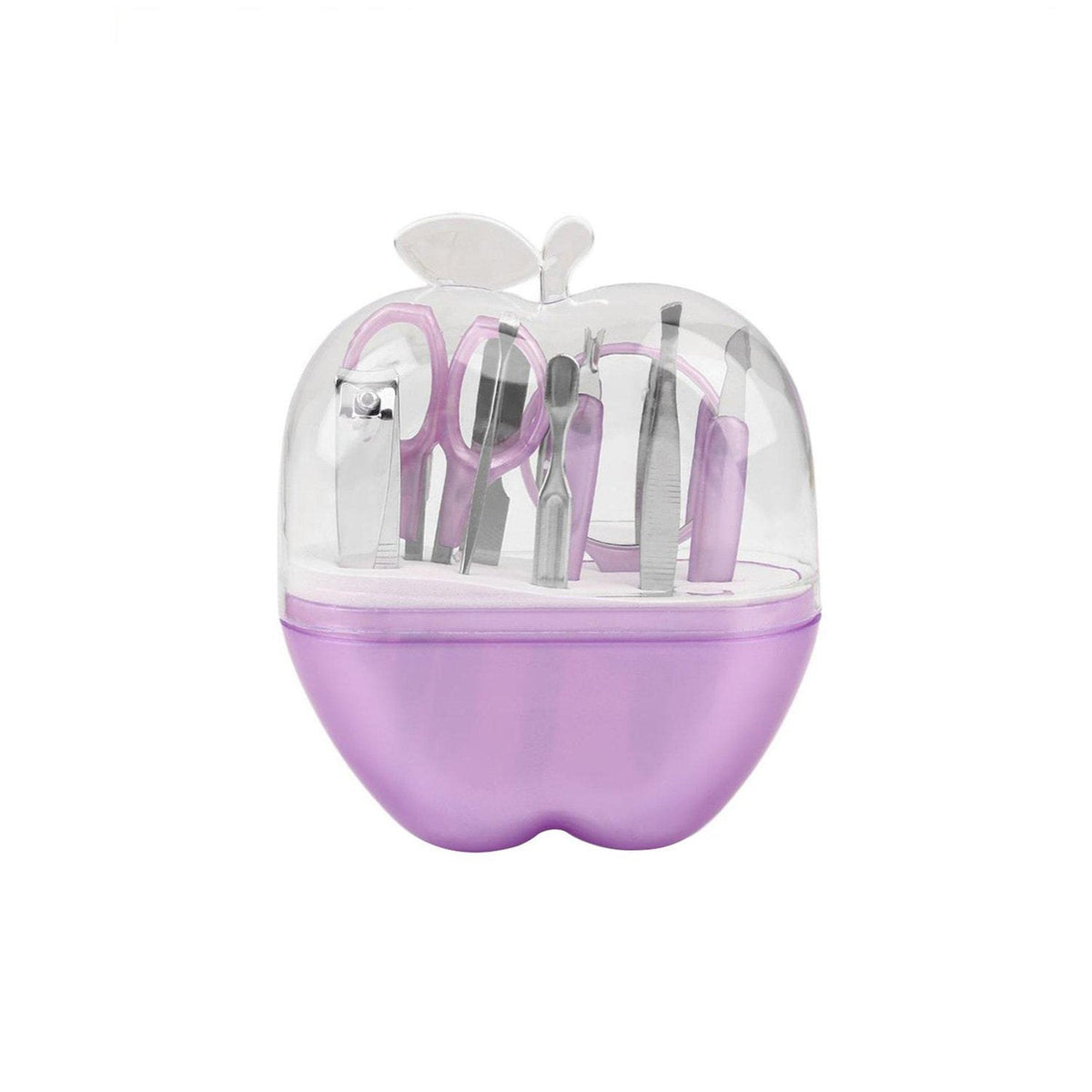 Apple Shape Manicure Set – 8-in-1 Stainless Steel Kit