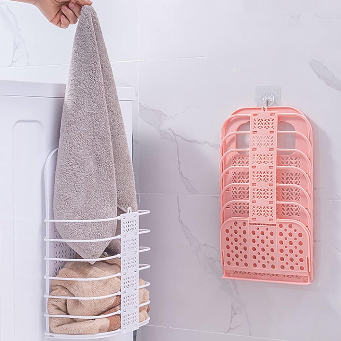 Space-Saving Wall Hanging Laundry Basket – Space-Saving
