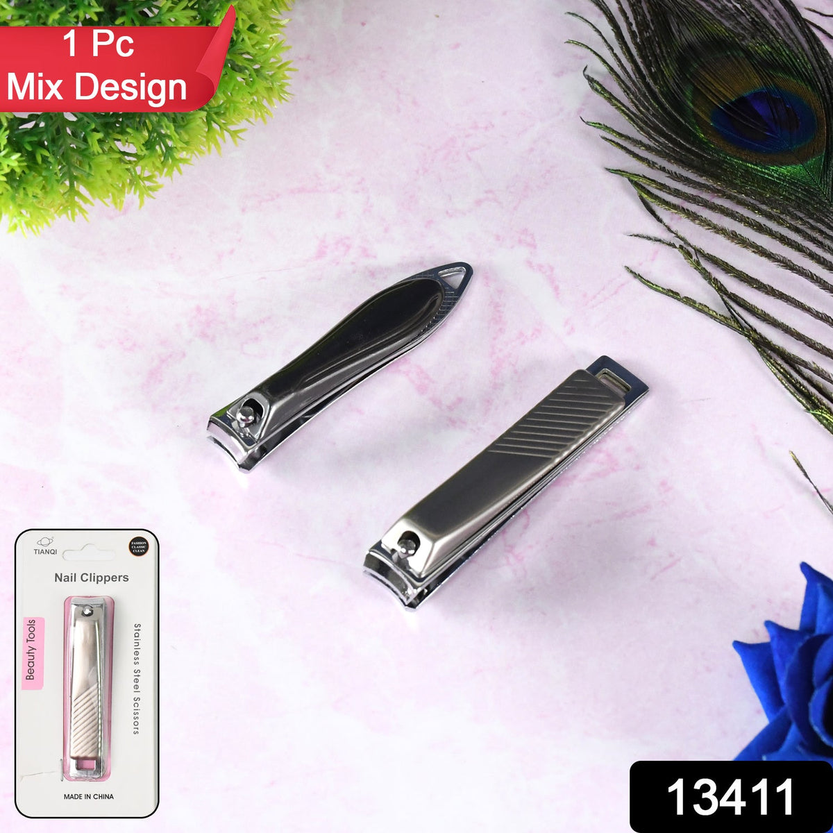 Folding Nail Clippers – Stainless Steel with File