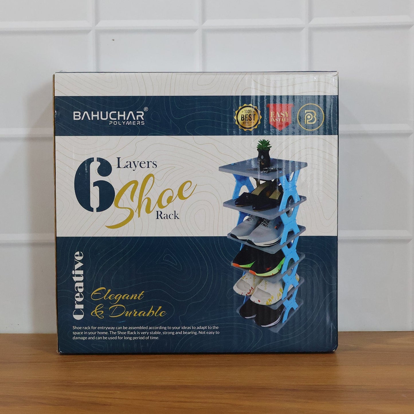 Space-Saving Layer Shoe Rack Stand