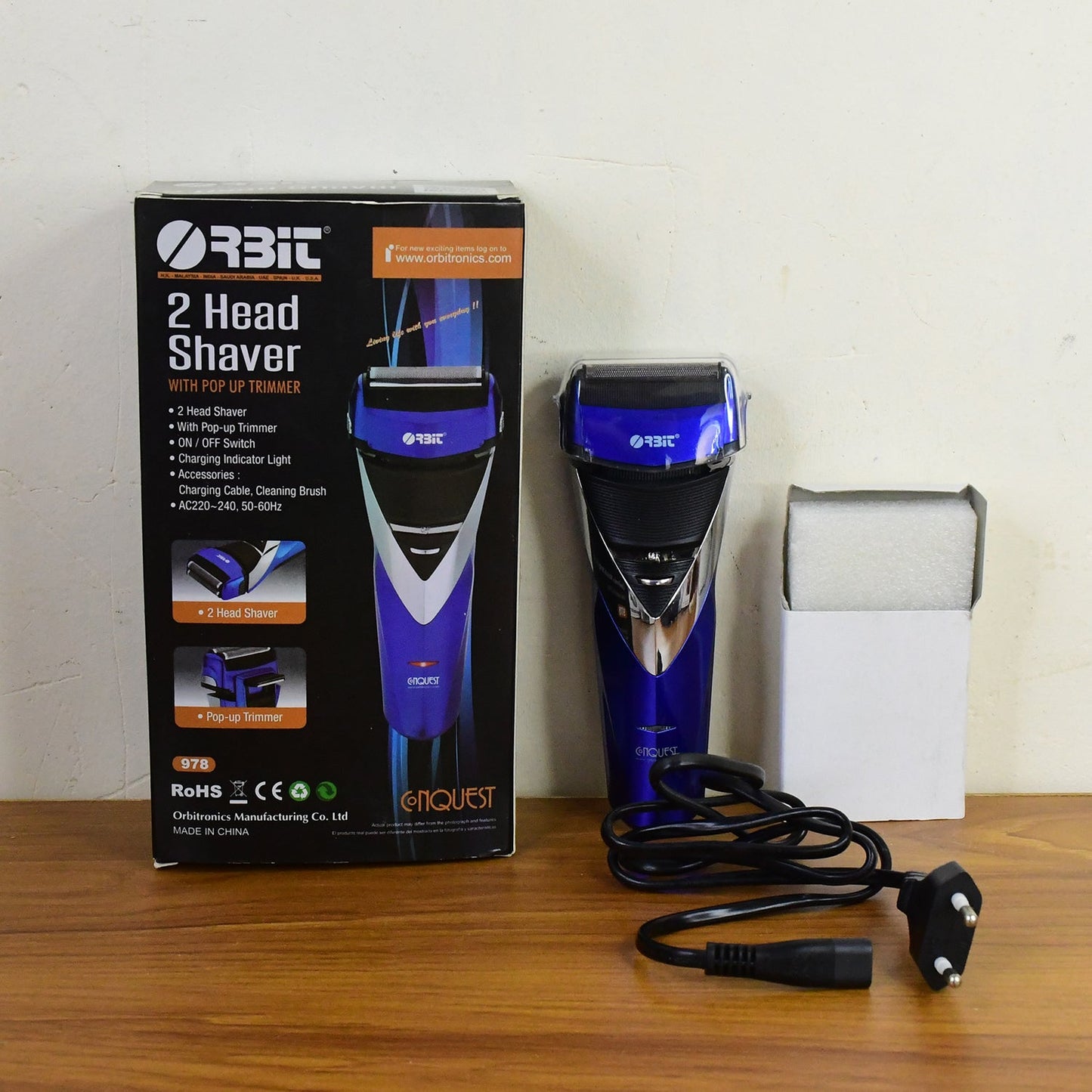 Electric Foil Shaver – Rechargeable Dual Head for Smooth Grooming