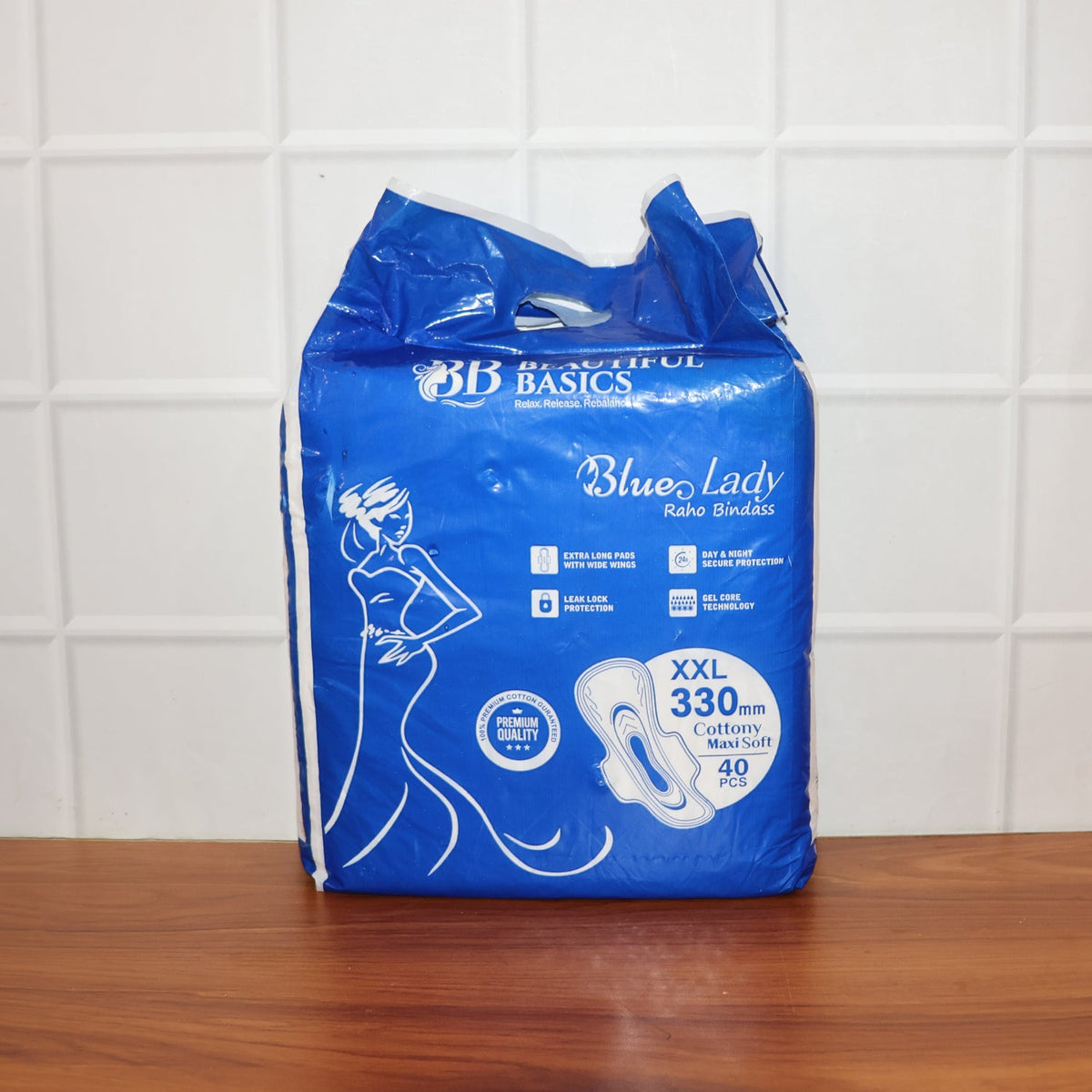 Sanitary Pads 330mm – Extra Long, 40-Pack for Heavy Flow