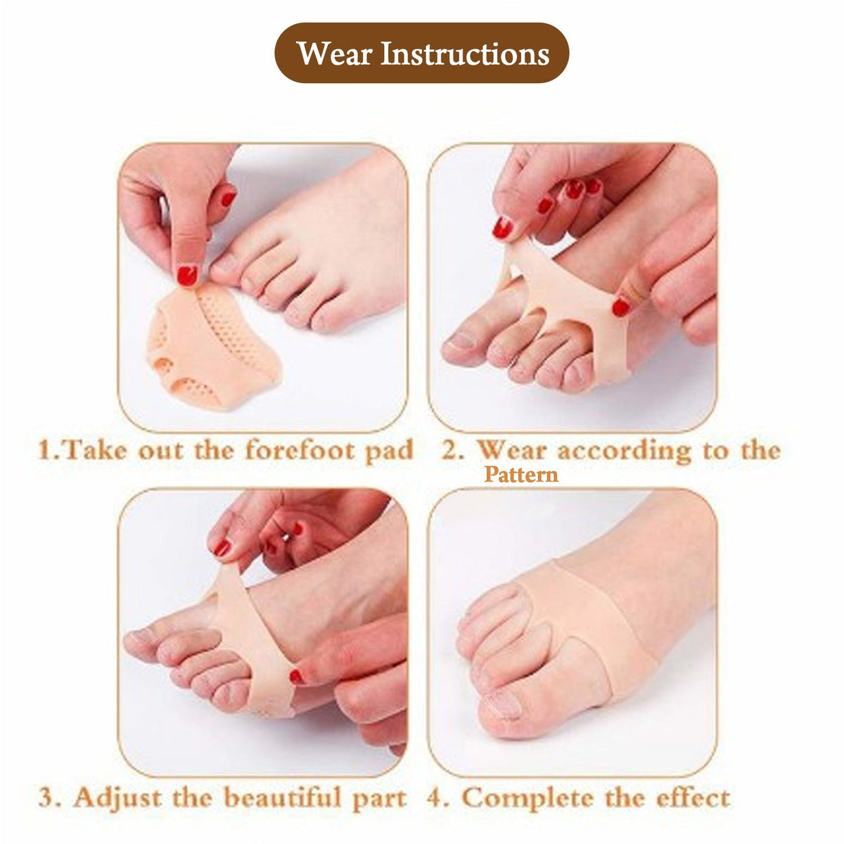 Silicone Tiptoe Protector – Foot Pain Relief & Comfort
