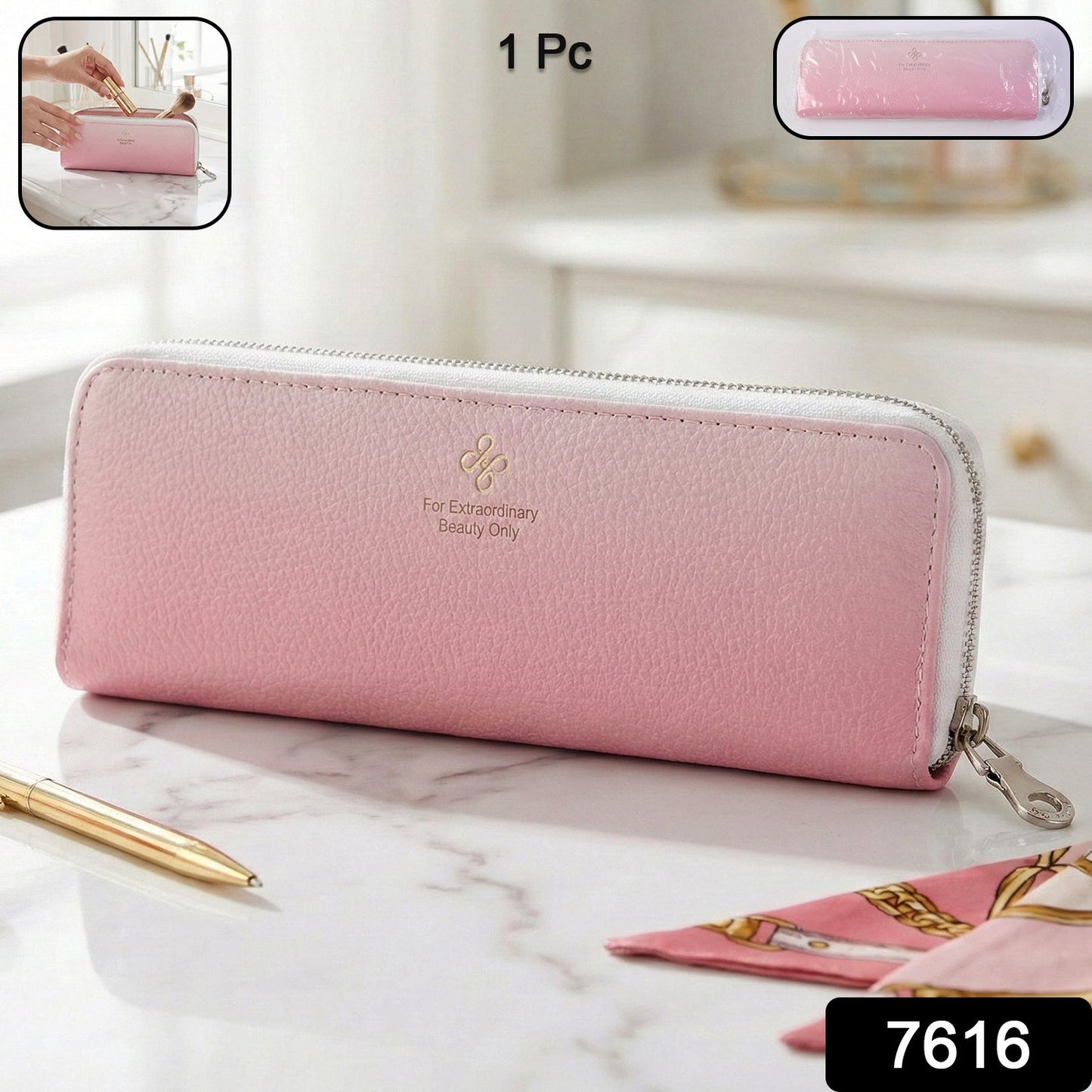 Makeup Brush Storage Pouch – Compact Travel Organizer