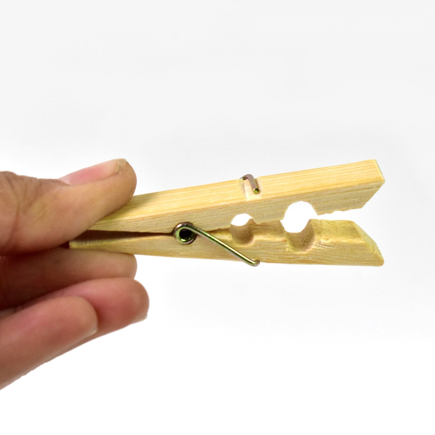 Heavy-Duty Bamboo Cloth Clips – Wooden Pegs (10 Pcs)