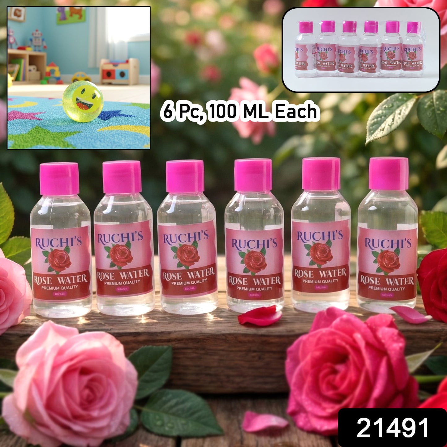 Rose Water Face Cleanser – Hydrating & Refreshing for All Skin Types