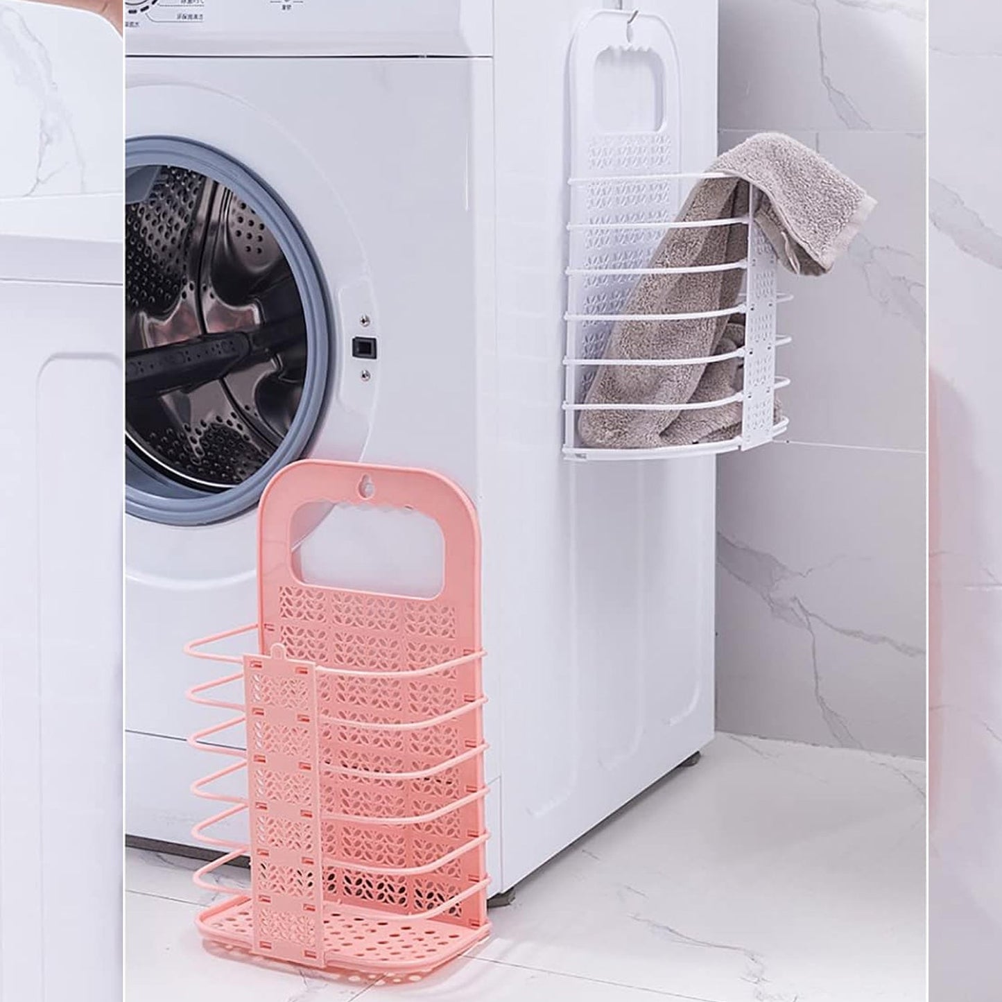 Space-Saving Wall Hanging Laundry Basket – Space-Saving
