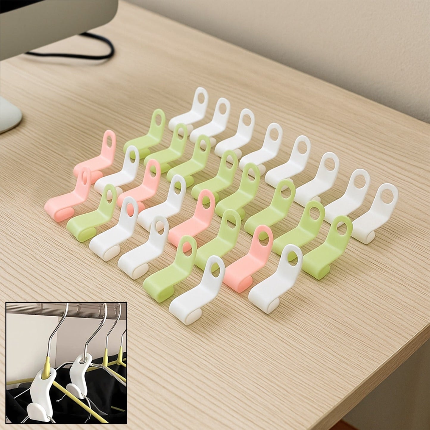Hanger Connector Hooks – Pcs Multi-Color Space Saver