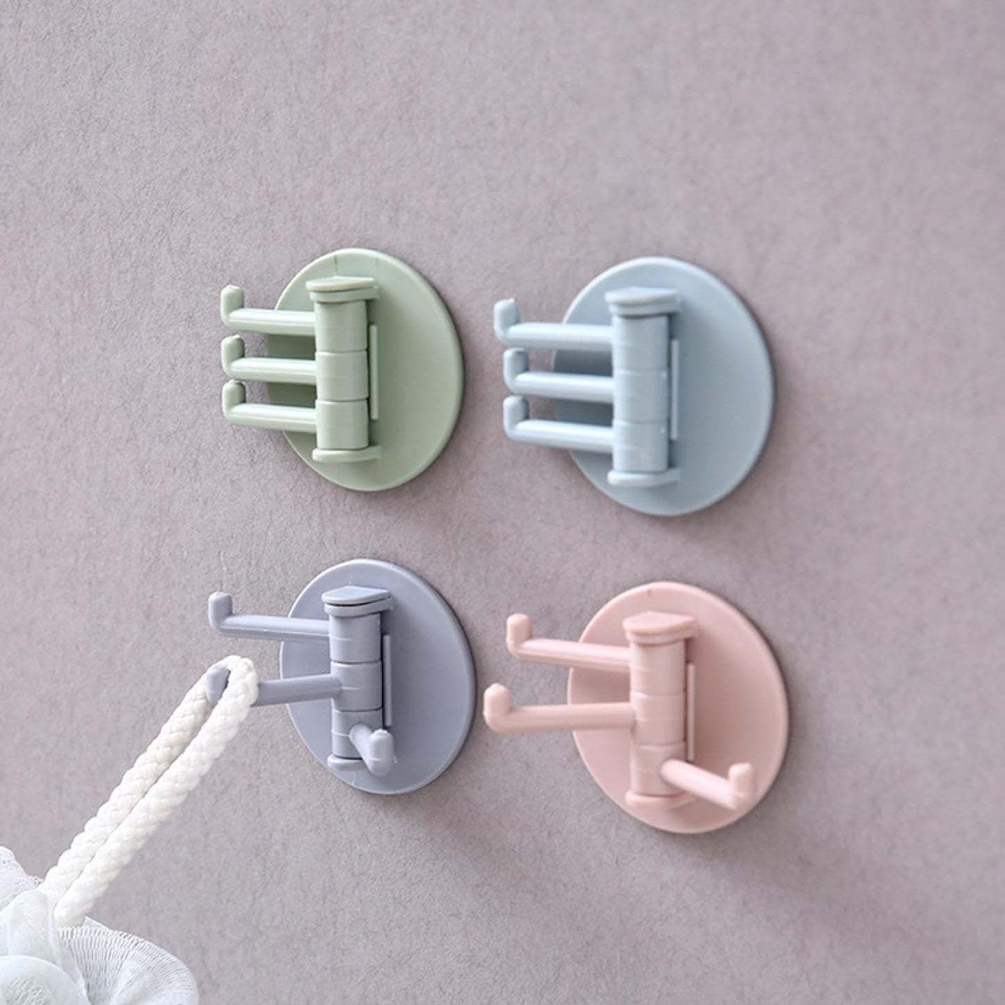 Clutter-Free Storage Punch-Free Sticky Hook – 3-Hook