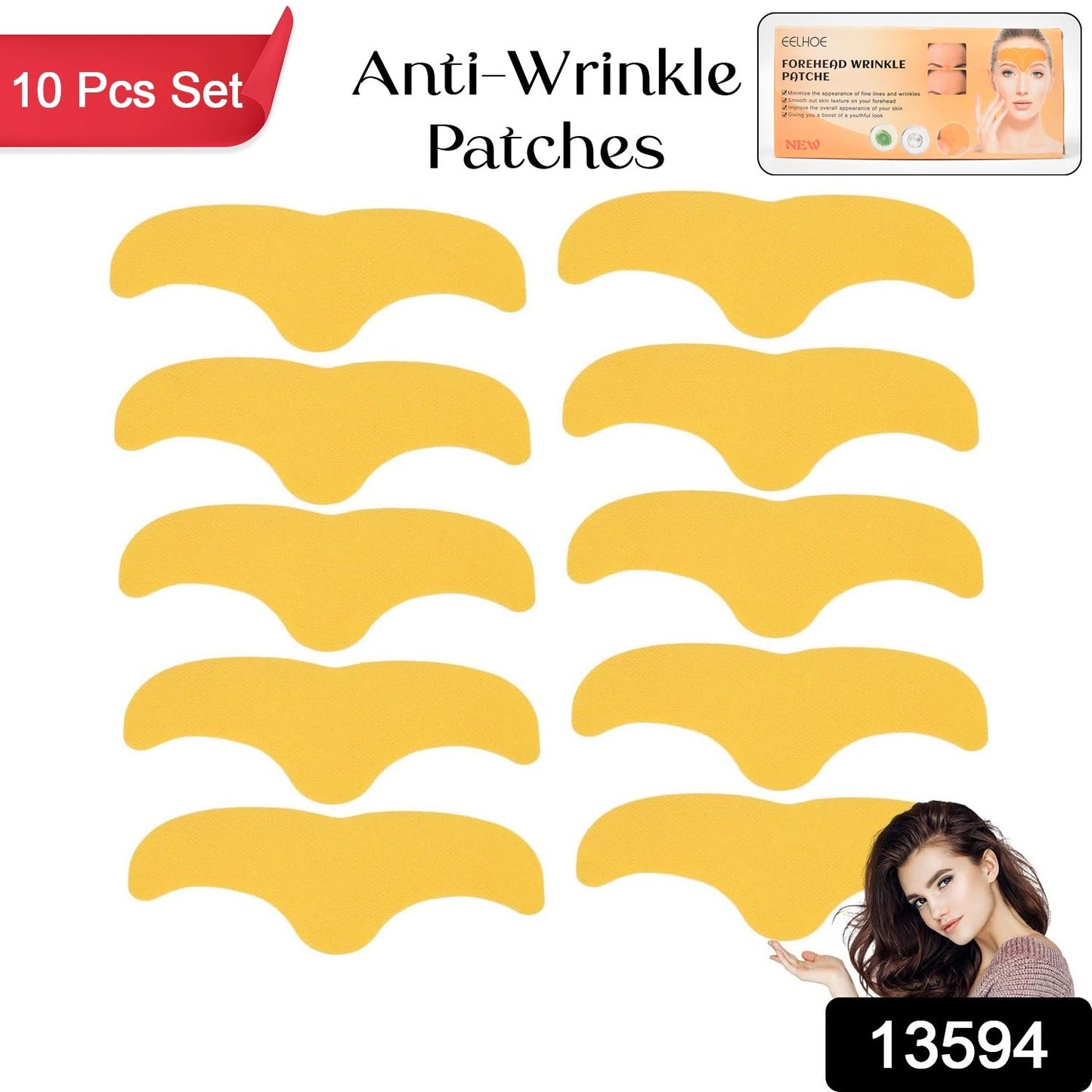 Forehead Wrinkle Patches (10 Pcs) – Anti-Aging Pads | GlowForm