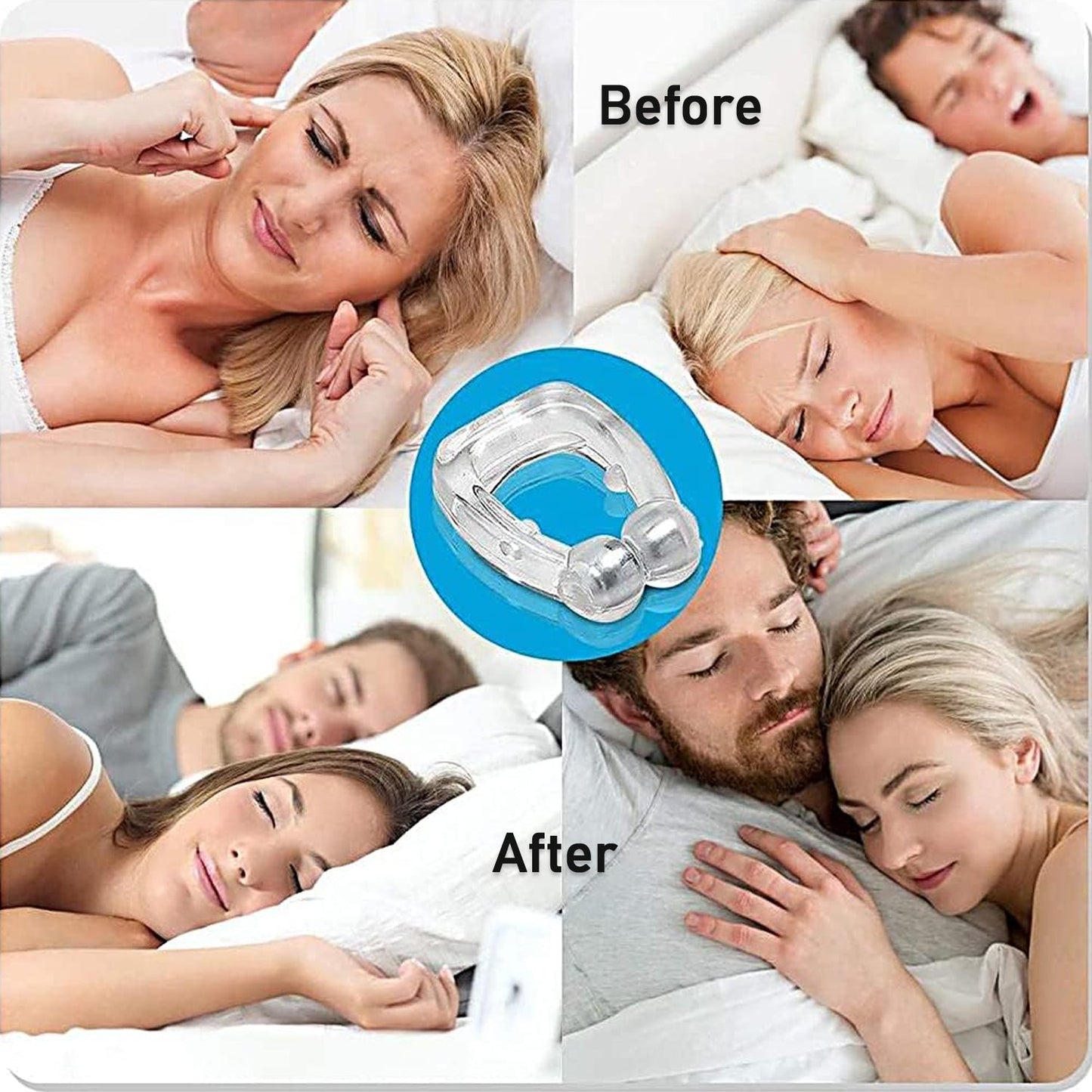 Anti-Snore Nose Clip – Silicone Magnetic Relief for Snoring