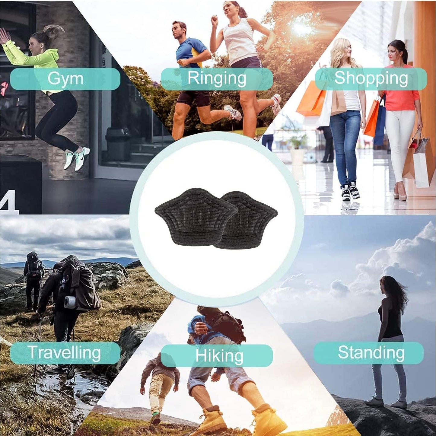 Heel Cushion Pads – Soft & Protective Shoe Insoles | Velvet Wellness