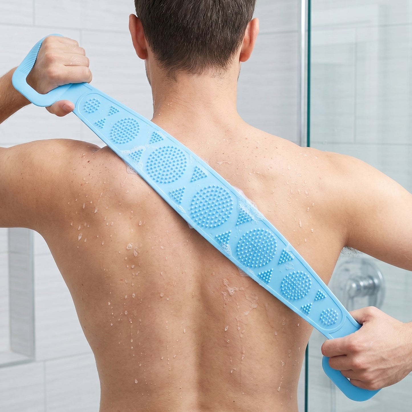 Silicone Back Scrubber Belt – Effective Dual-Handle Exfoliation