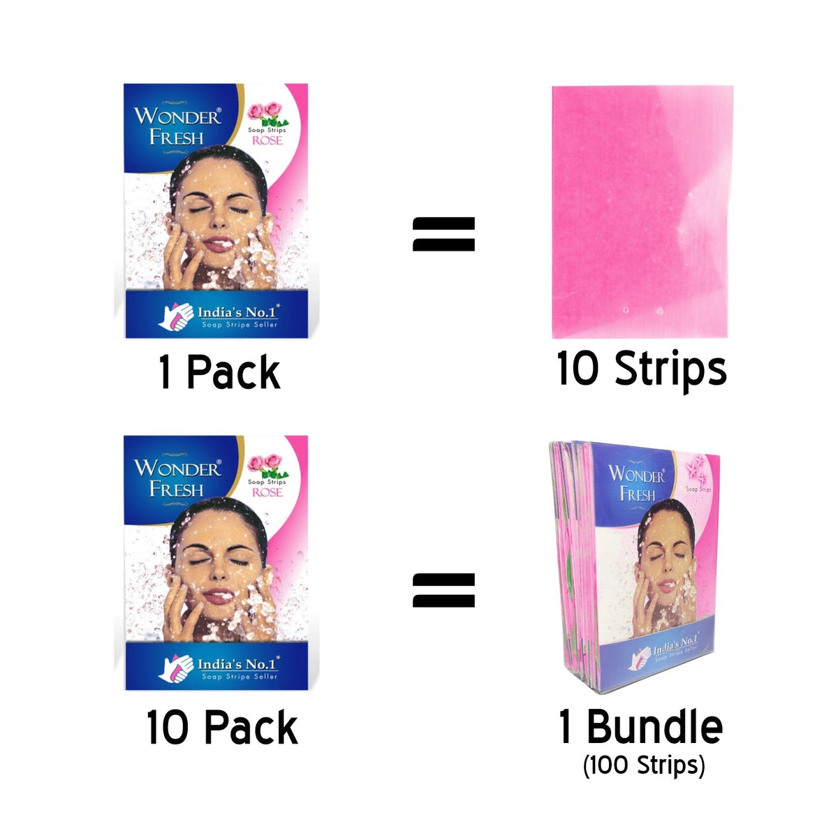 Paper Soap Strips – Jasmine Travel Hand Wash (100pc)