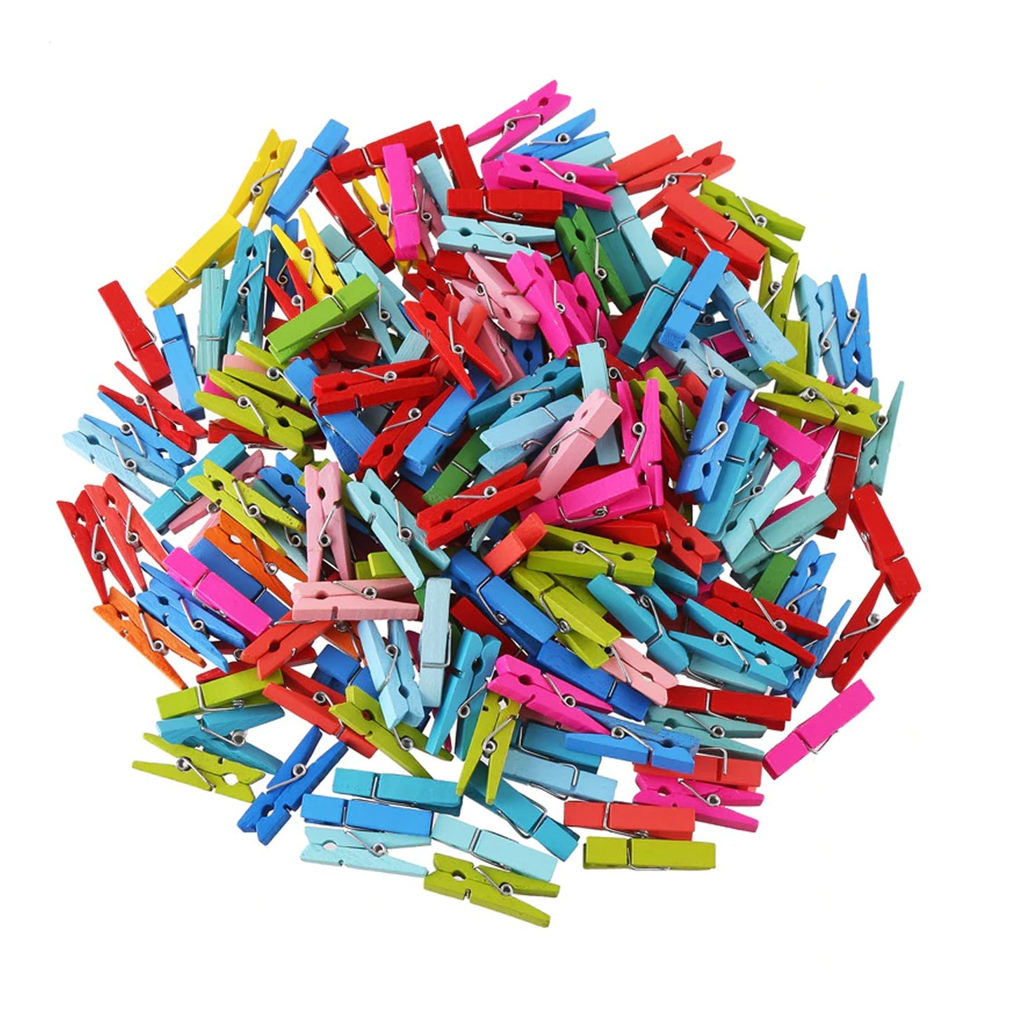All-in-One Wooden Cloth Pegs – Small Clips (50 Pcs)