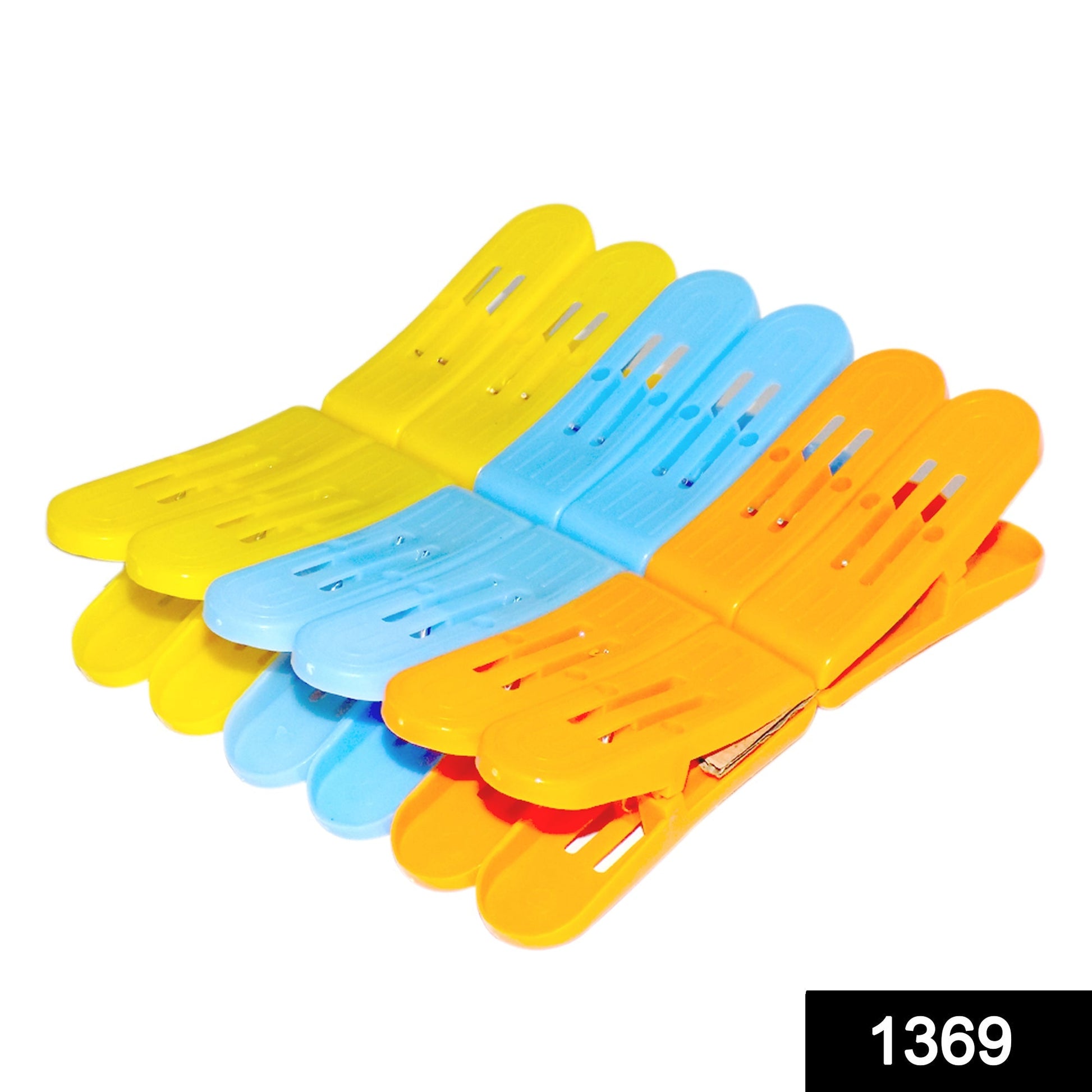 Cloth Drying Clips – Strong Grip Multicolour Plastic - main product view