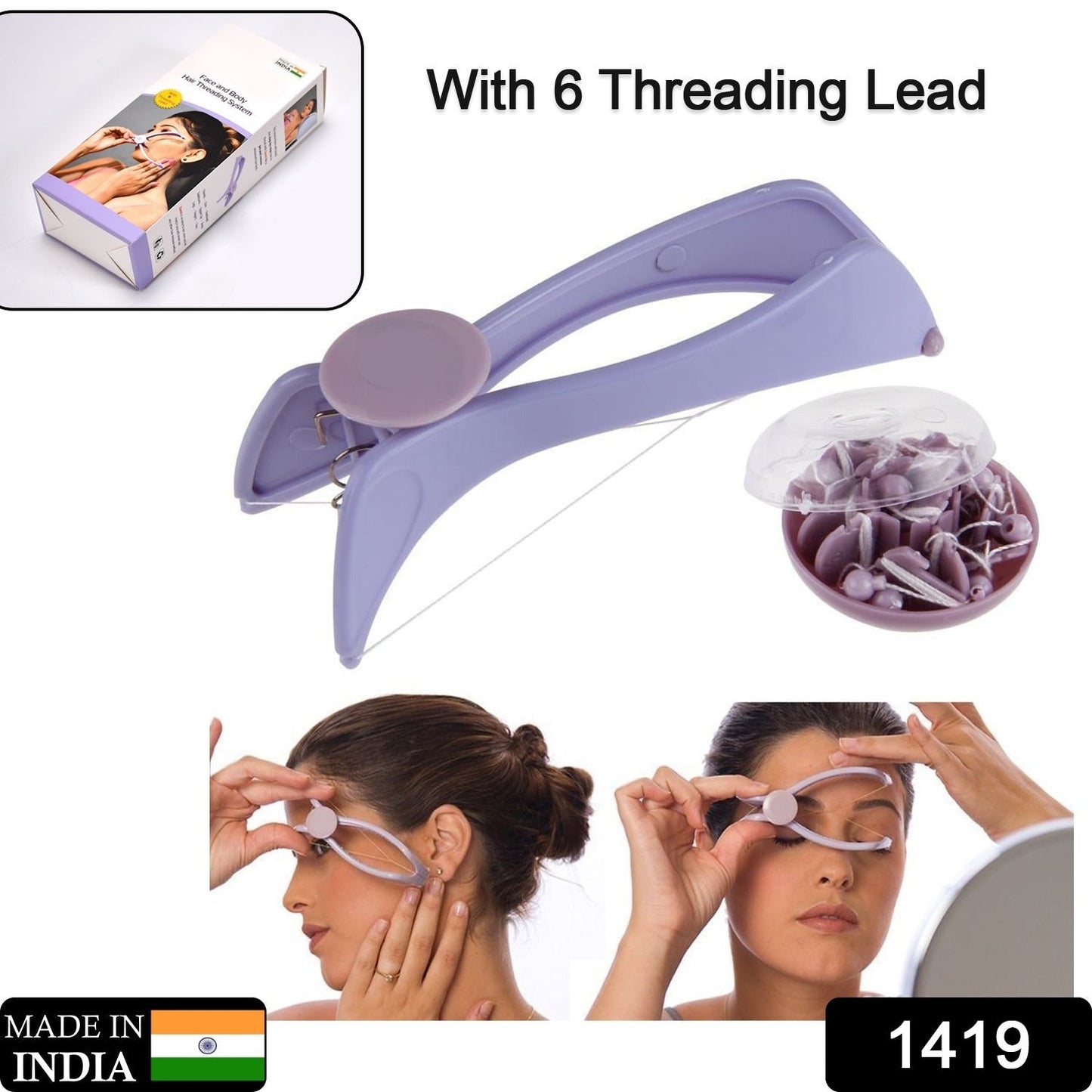 Hair Removal Threading Kit – Painless & Gentle | Calm & Curl