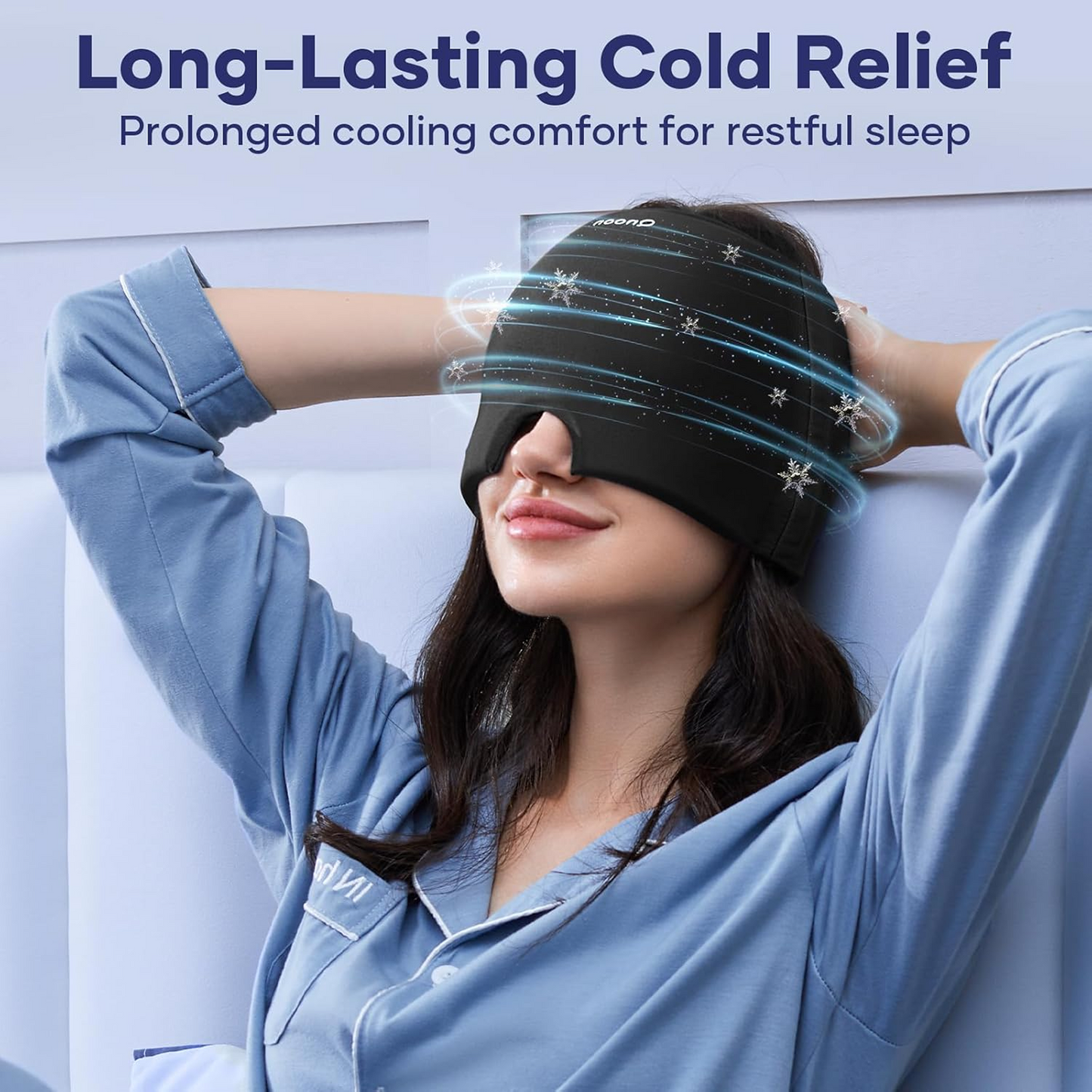Migraine Relief Cap – 360° Cooling Gel for Headaches | GlowForm