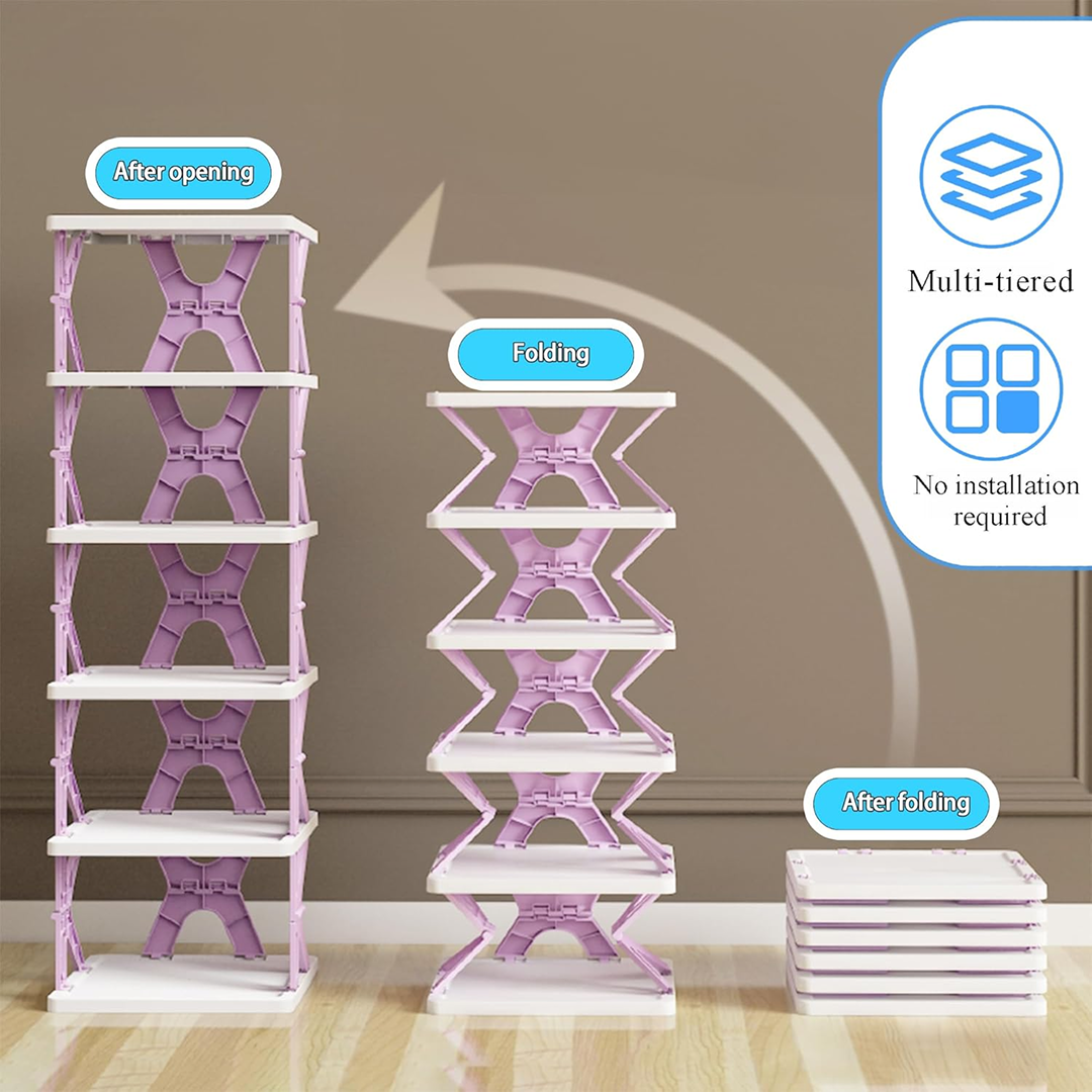 Space-Saving Shoe Rack – 8-Layer Storage