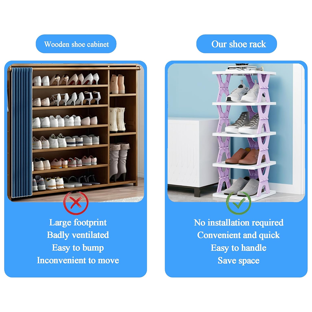 Space-Saving Shoe Rack – 8-Layer Storage - main product view