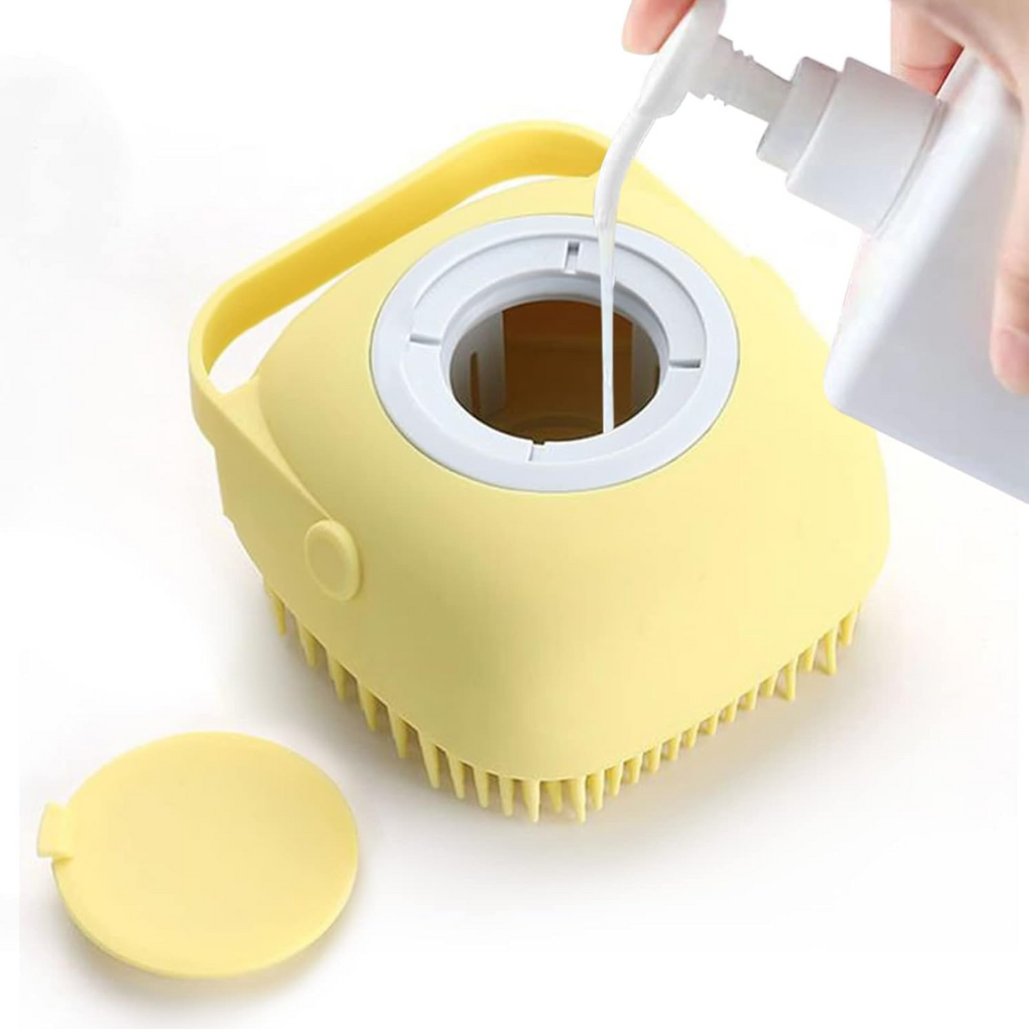 Silicone Bath Brush – Massage & Shampoo Dispenser for Shower | VelvaBloom