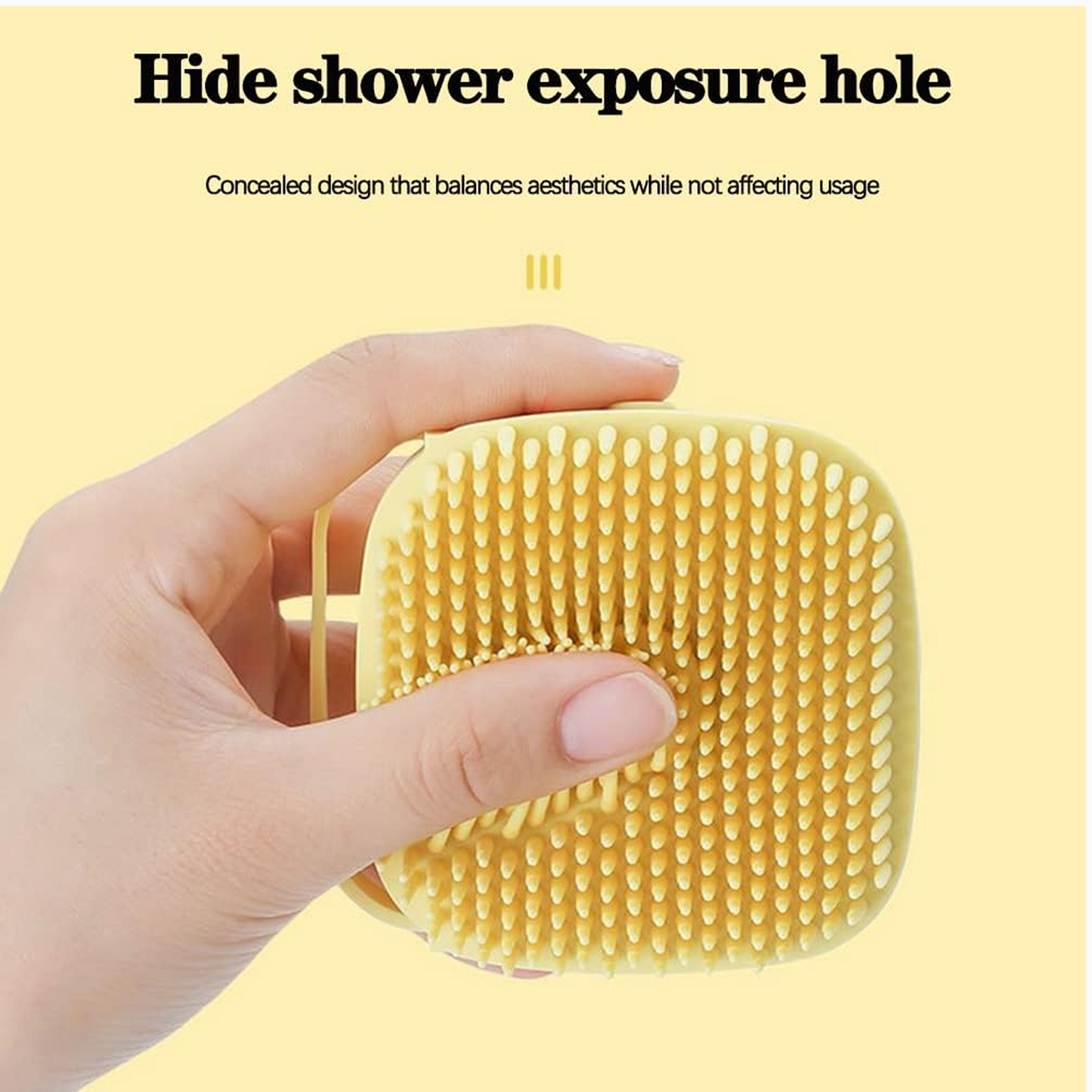 Silicone Bath Brush – Massage & Shampoo Dispenser for Shower | VelvaBloom
