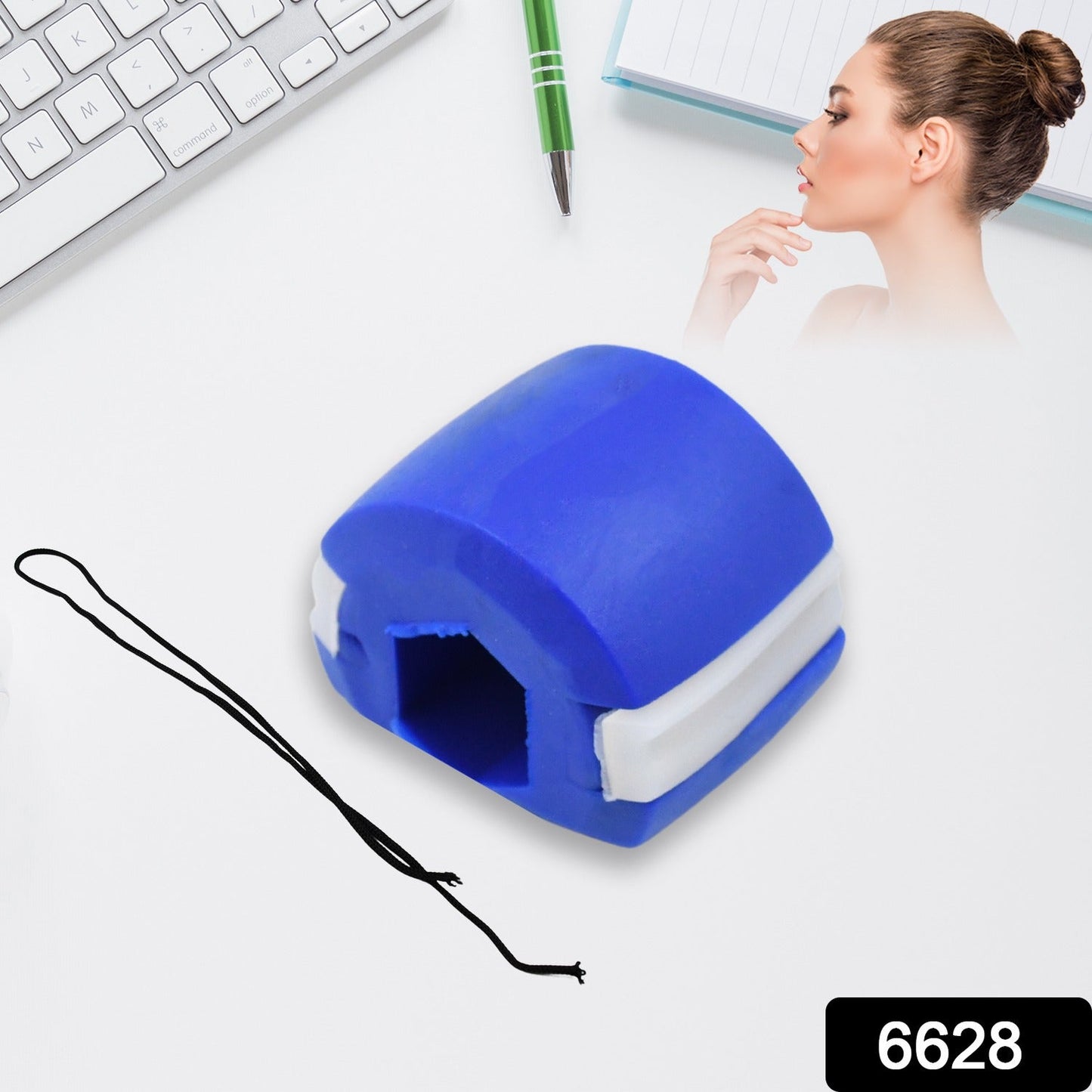 Jawline Exerciser – Dark Blue for Sculpting & Defining Jaw | FitFuzion