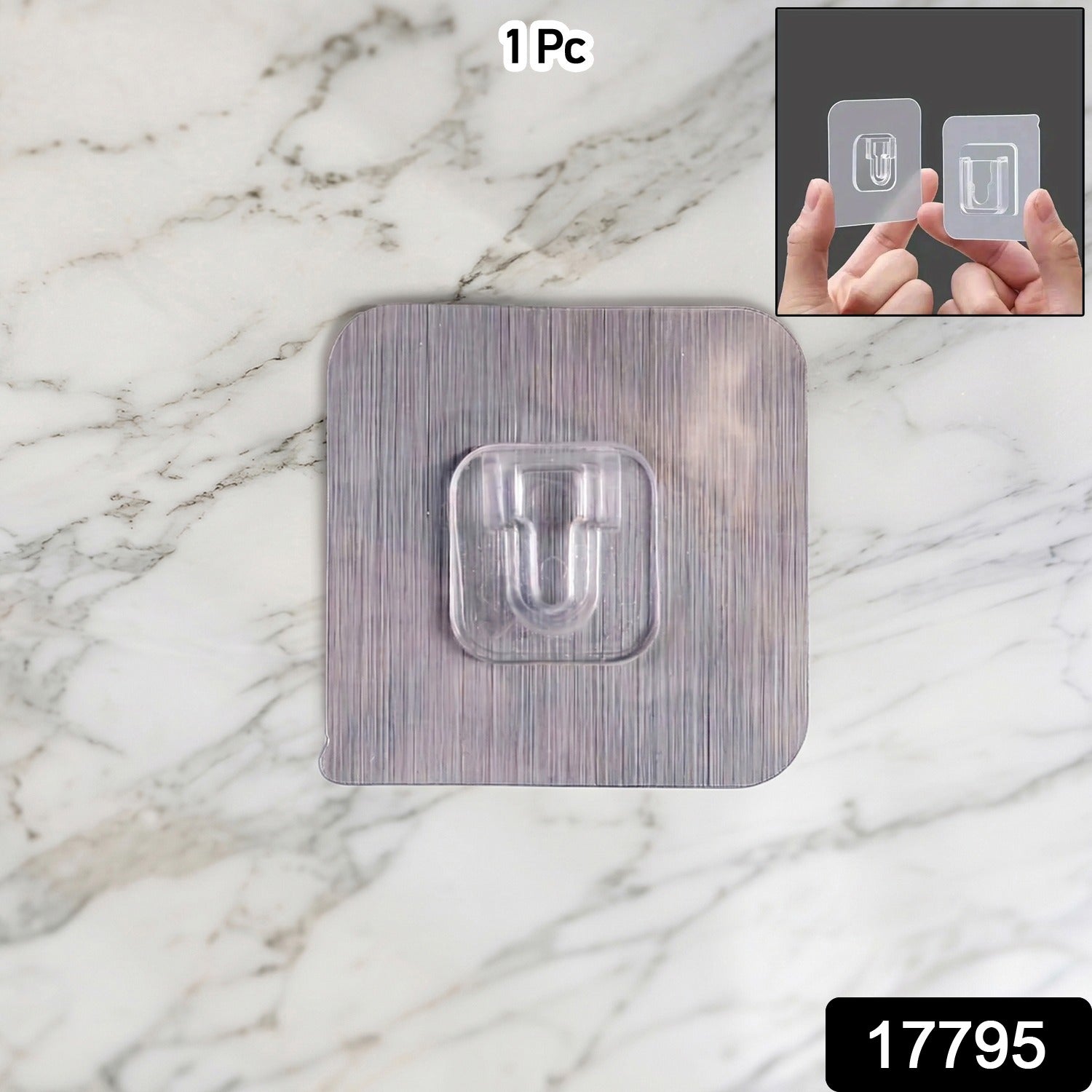 Heavy-Duty Self Adhesive Wall Hook – Multipurpose - main product view