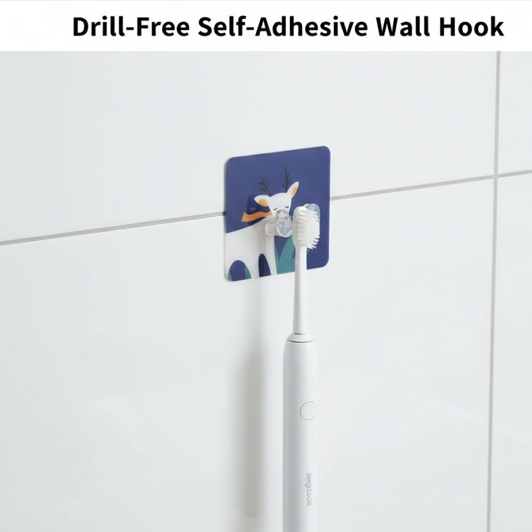 Reusable Self-Adhesive Wall Hook – Drill-Free, Waterproof